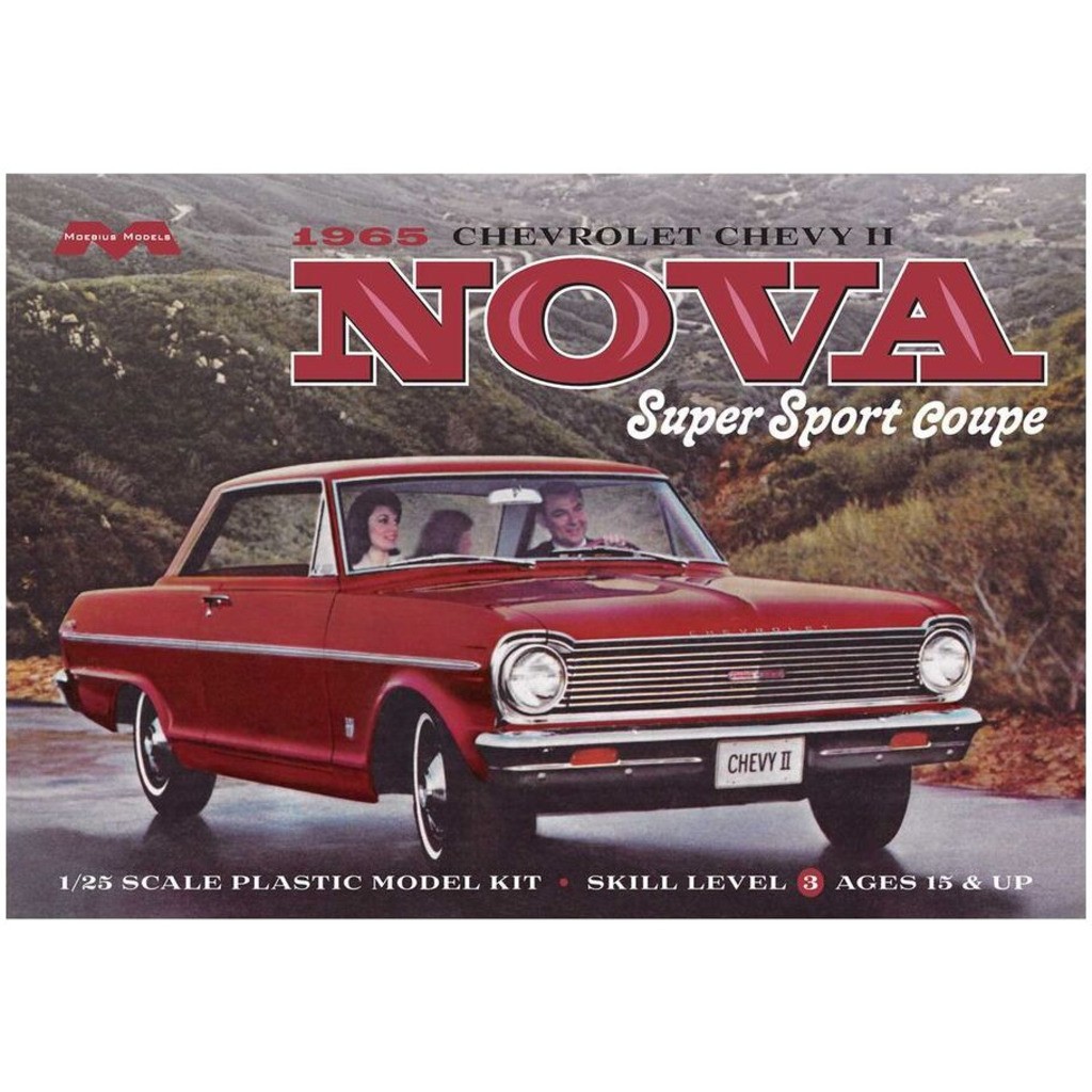 Moebius Models 2322 1965 Chevy Nova Super Sport Plastic Model Kit