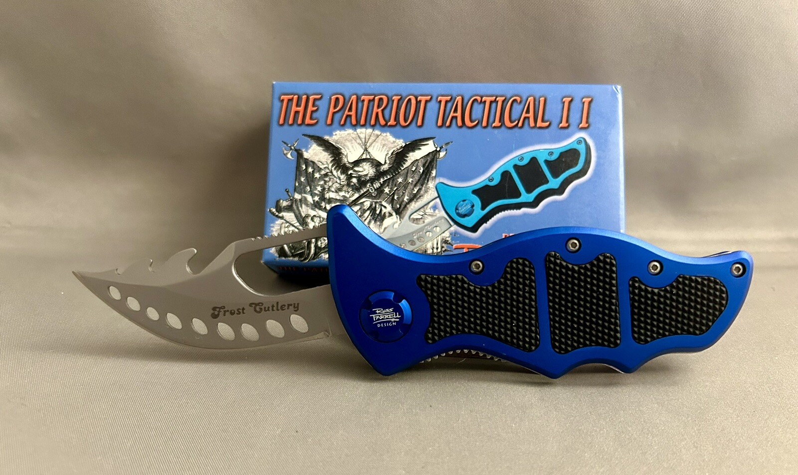 The Patriot Tactical II Frost Cutlery Knife 4 1/2" Russ Farrell Design 15-769DB