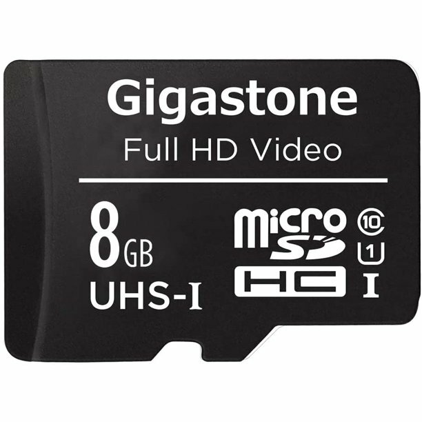 Gigastone MicroSD C10 8GB Gigastone, Full HD Video, Class 10 with SD Adapter