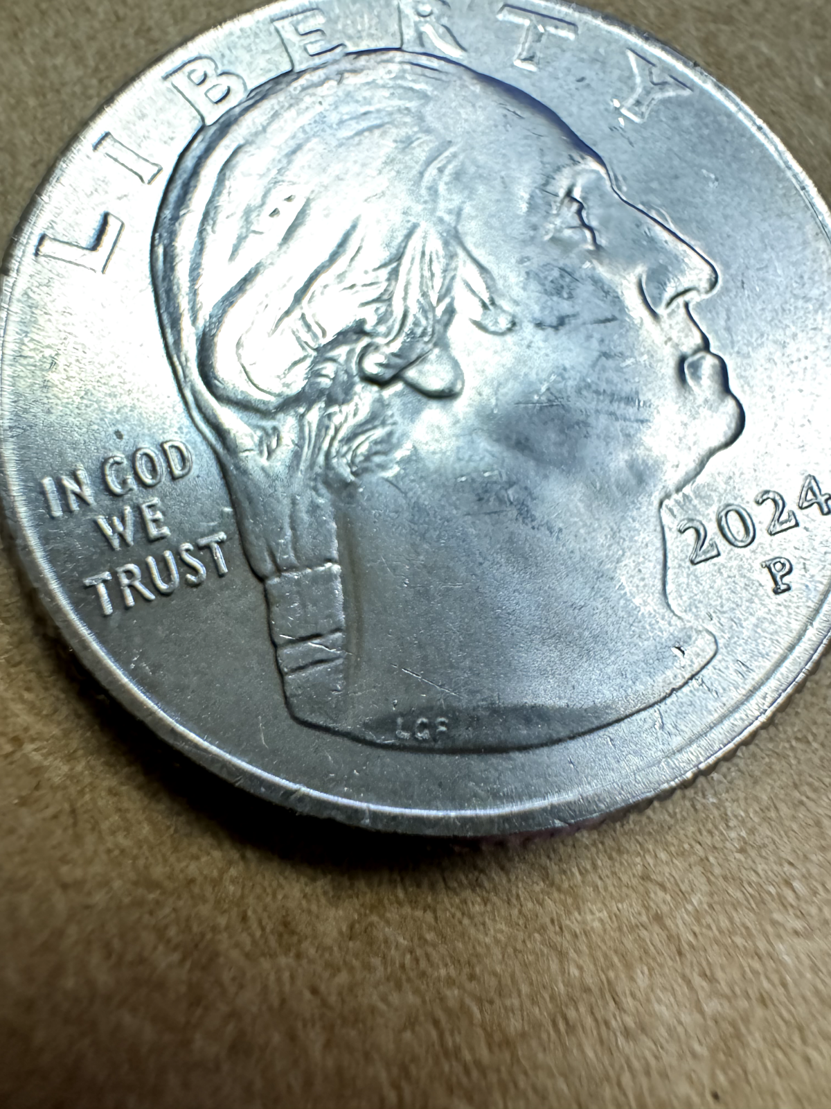 2024-P Patsy Takemoto Mink - DIE CLASH ERROR QUARTER - Beautiful Coin!