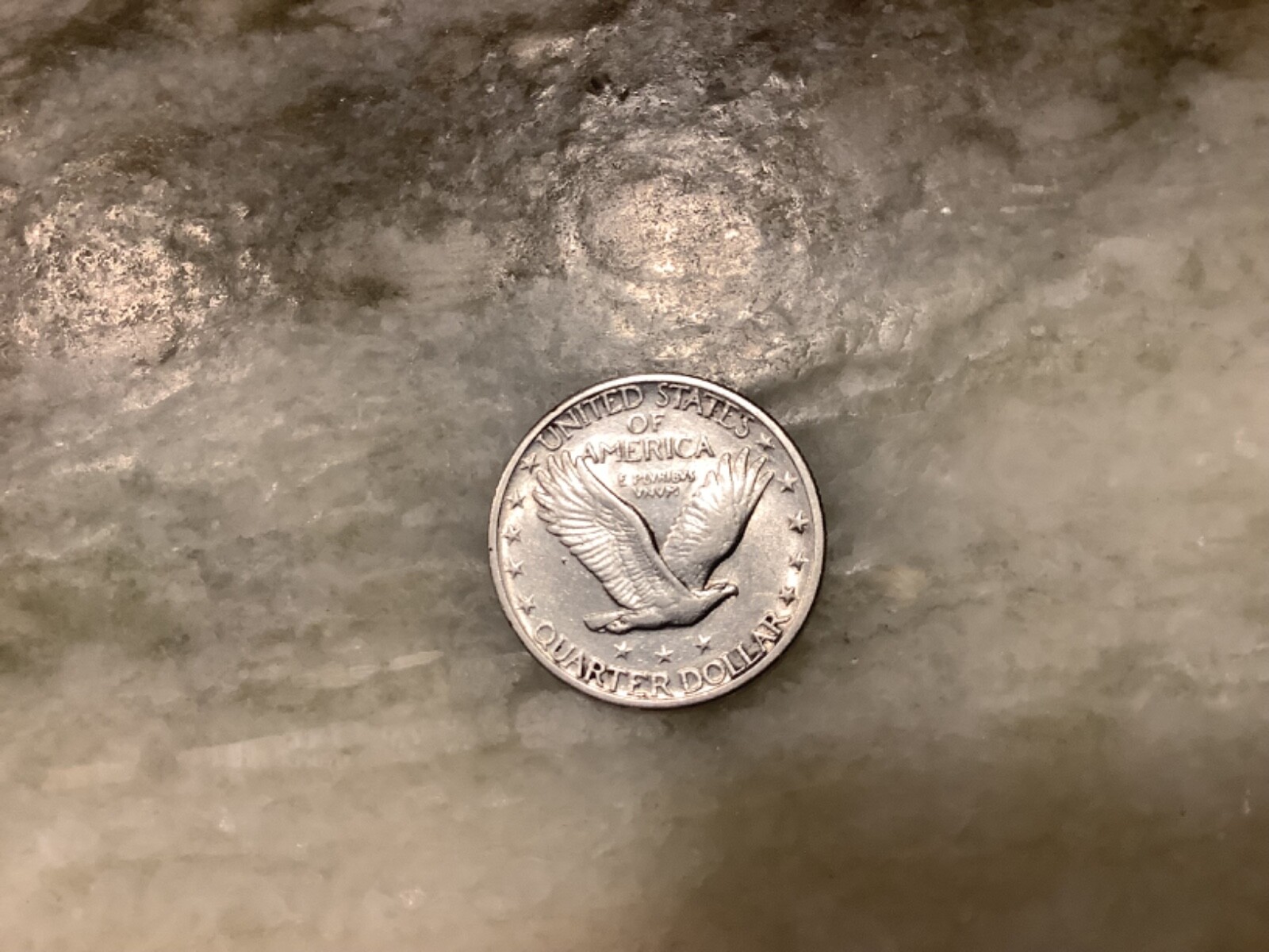 1928 Silver Standing Liberty Quarter AU