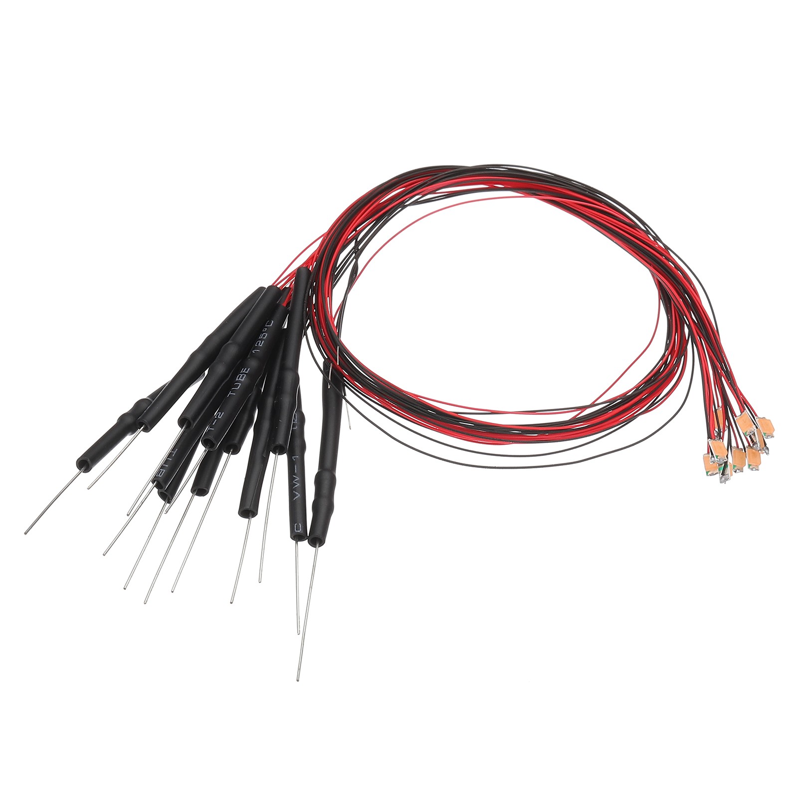 1206 Pre-Wired Micro LED, 12 Pcs 3-6V Emitting Diodes, Pink