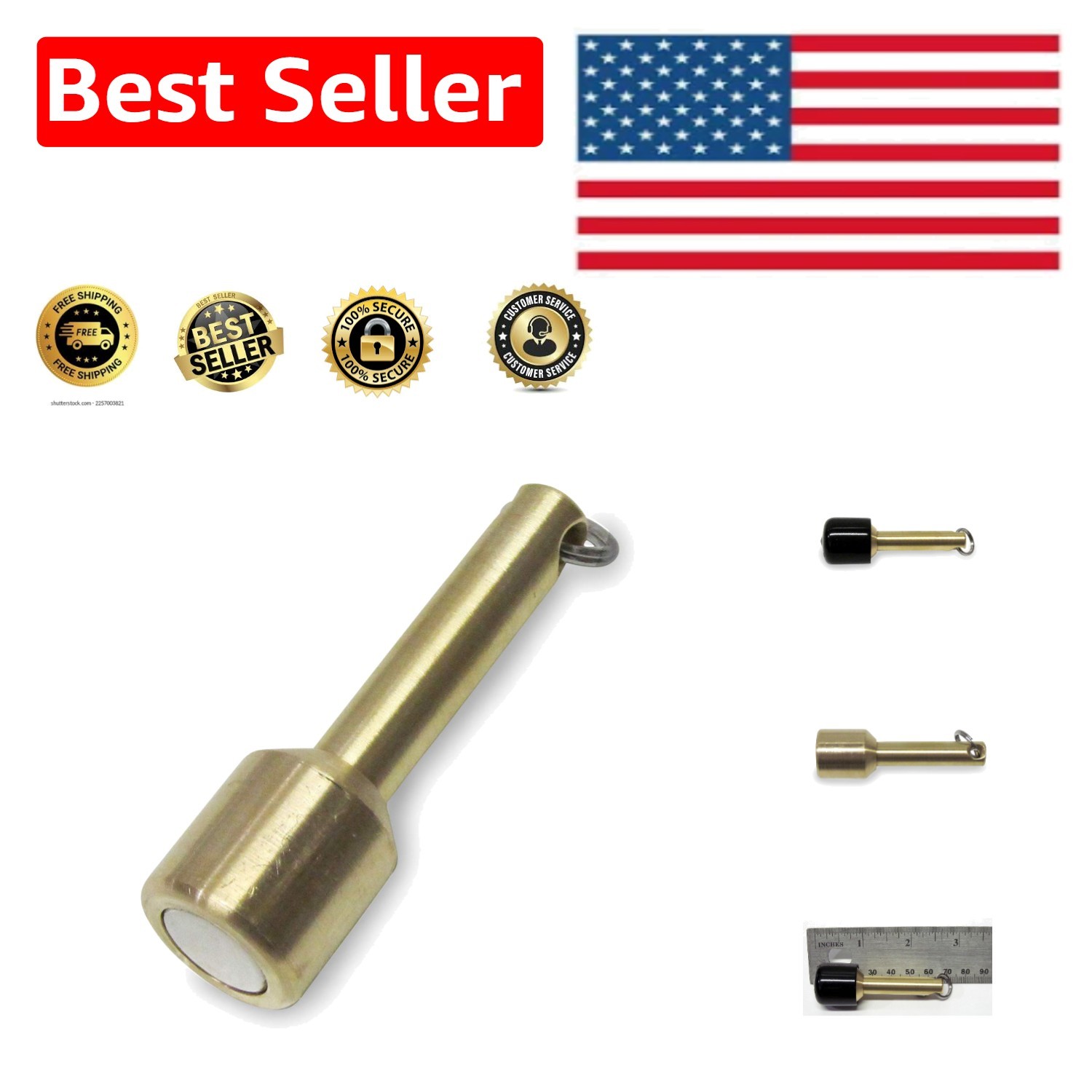 18lb Pull Strength Brass Jewelry  Magnet - Essential for Gold & Silver