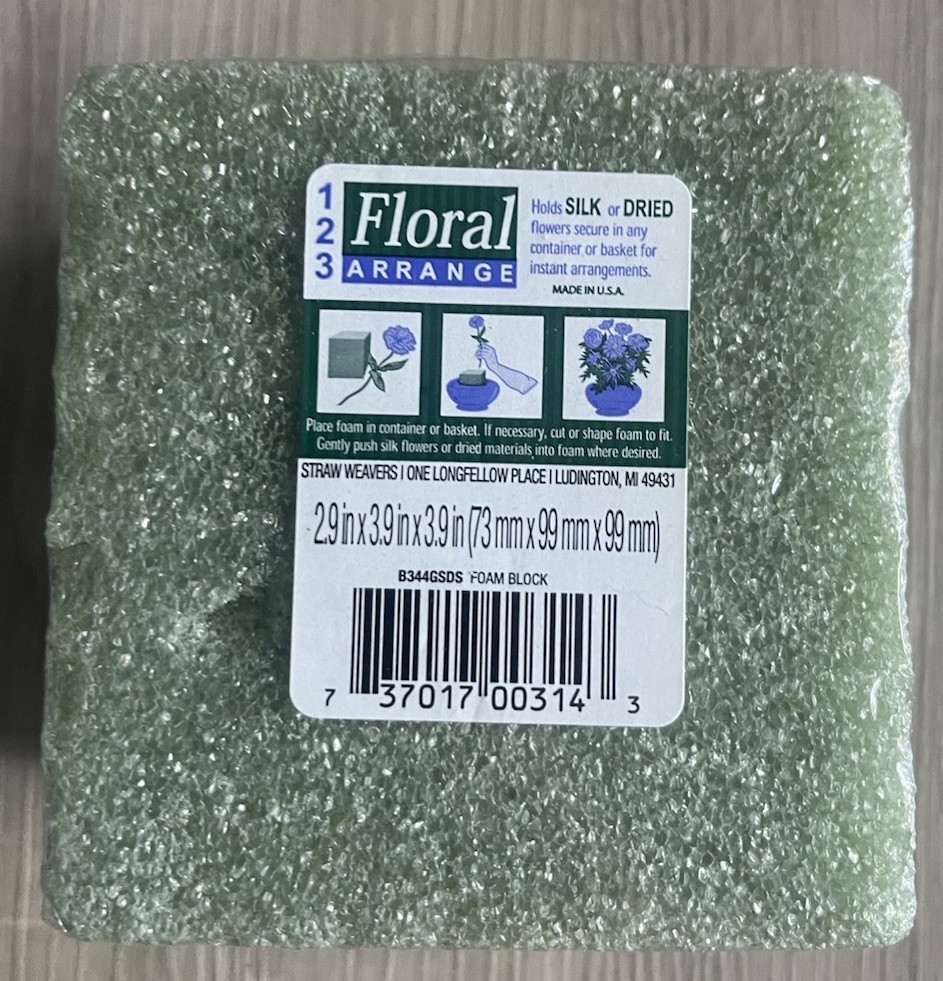 Floral Foam - Floral Craft Green Foam Block