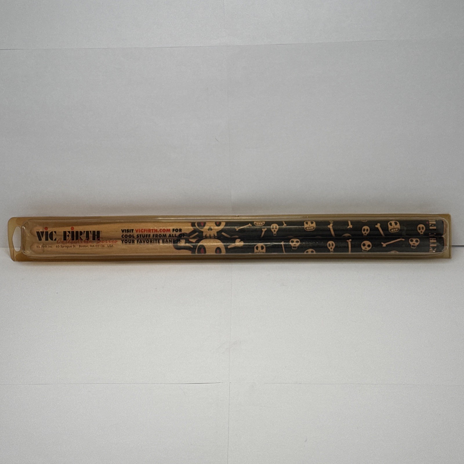 Vic Firth Drumsticks Collectible Series Wood Skulls Bones New Open Drum Sticks