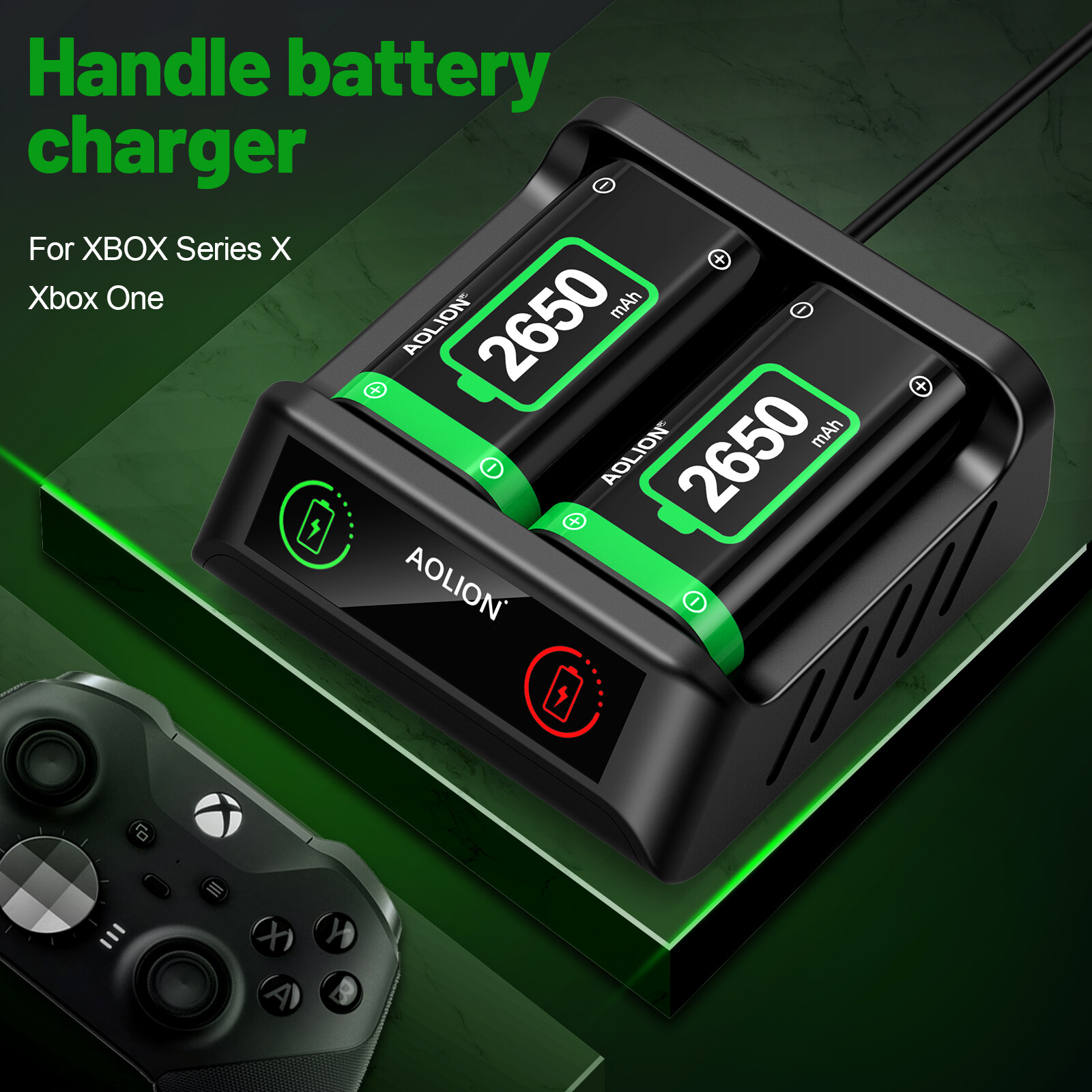 New For Microsoft Battery For Xbox One Wireless Controller 2650mAh Rechargeable