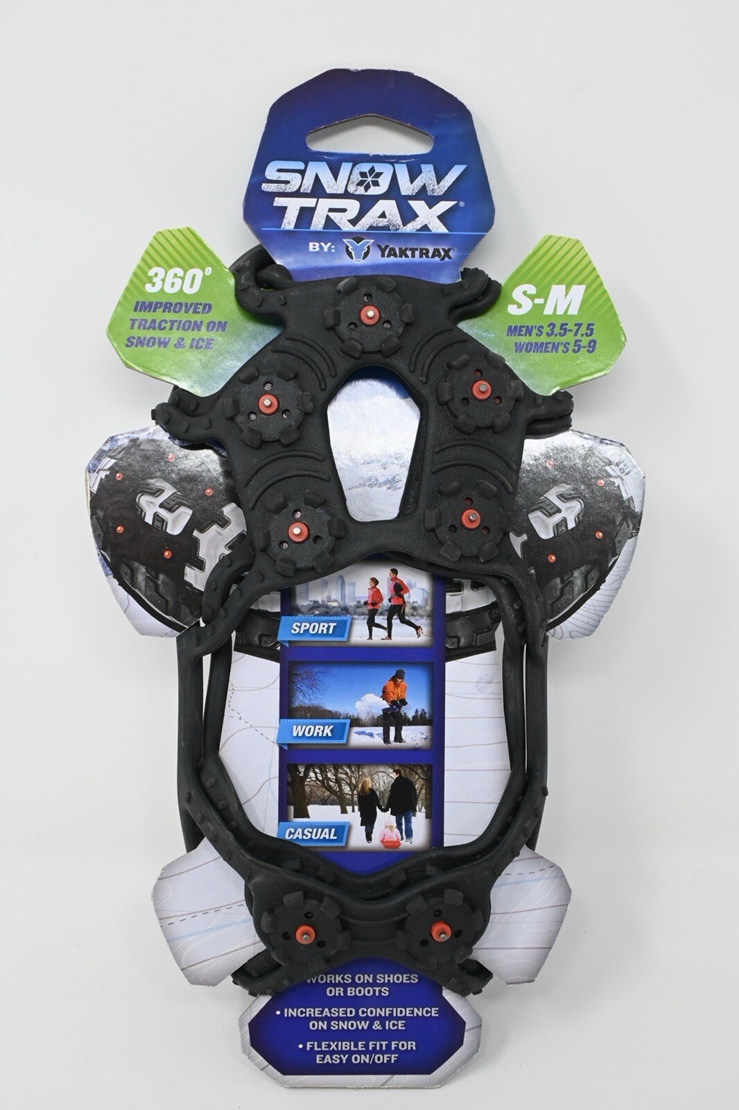 Yaktrak Snow Trax S-M/ Men's Size 3.5-7.5, Women's Size 5-9