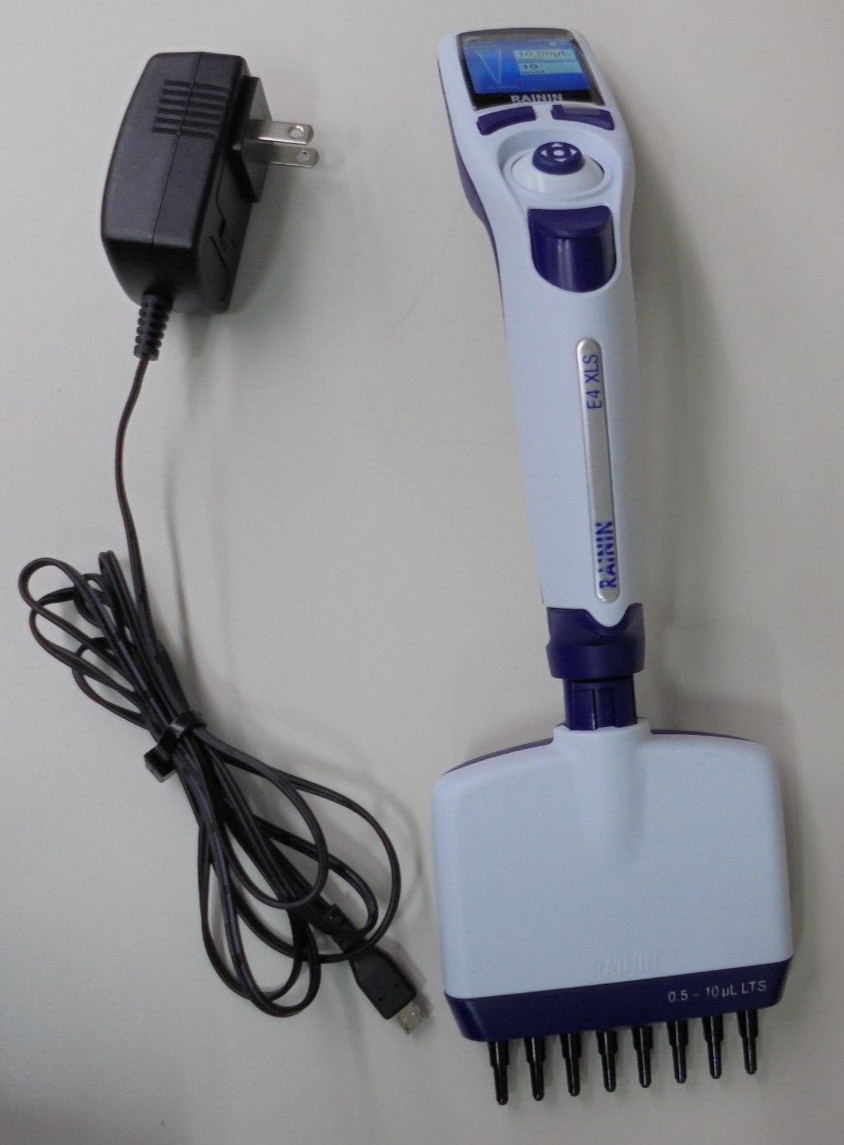 Rainin E4 XLS 0.5-10µL 8 Channel Pipette RFID