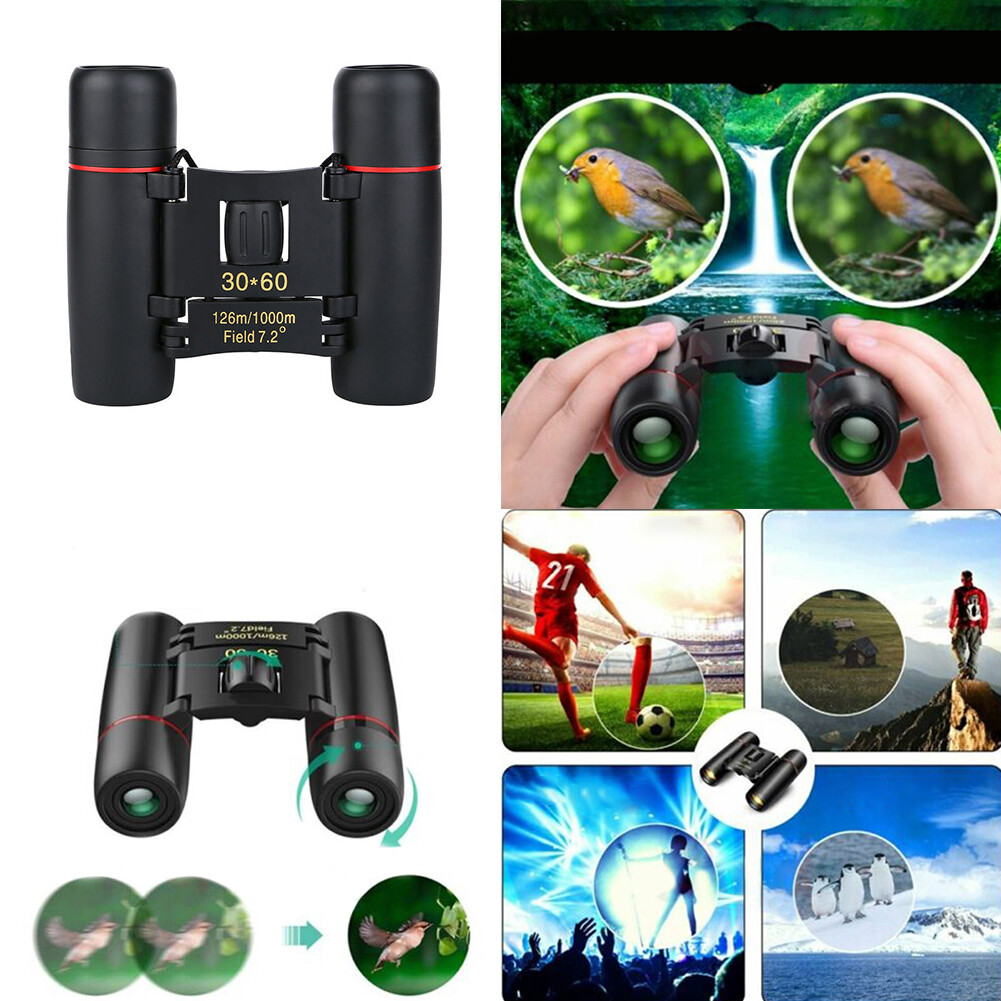 US 1 Pc 30x60 Zoom Portable Binoculars Waterproof Hunting Day Night Vision
