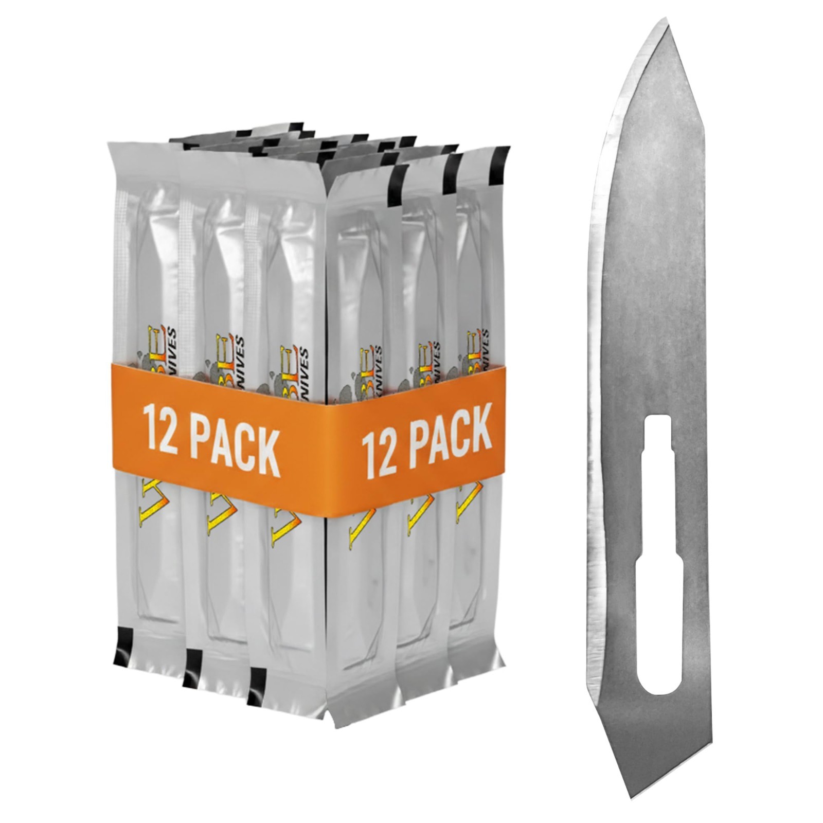 Wiebe Wicked Sharp Replacement Blades (12-Pack) | Surgical-Grade Scalpel Blades