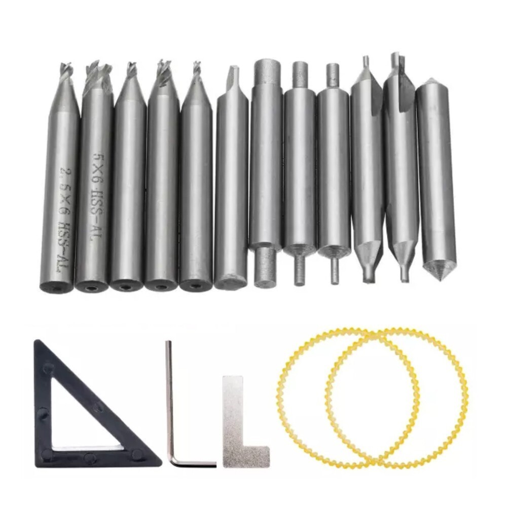 NEW 17PCS Drill Bit Set For 368A Locksmith Tool Vertical Key Machine