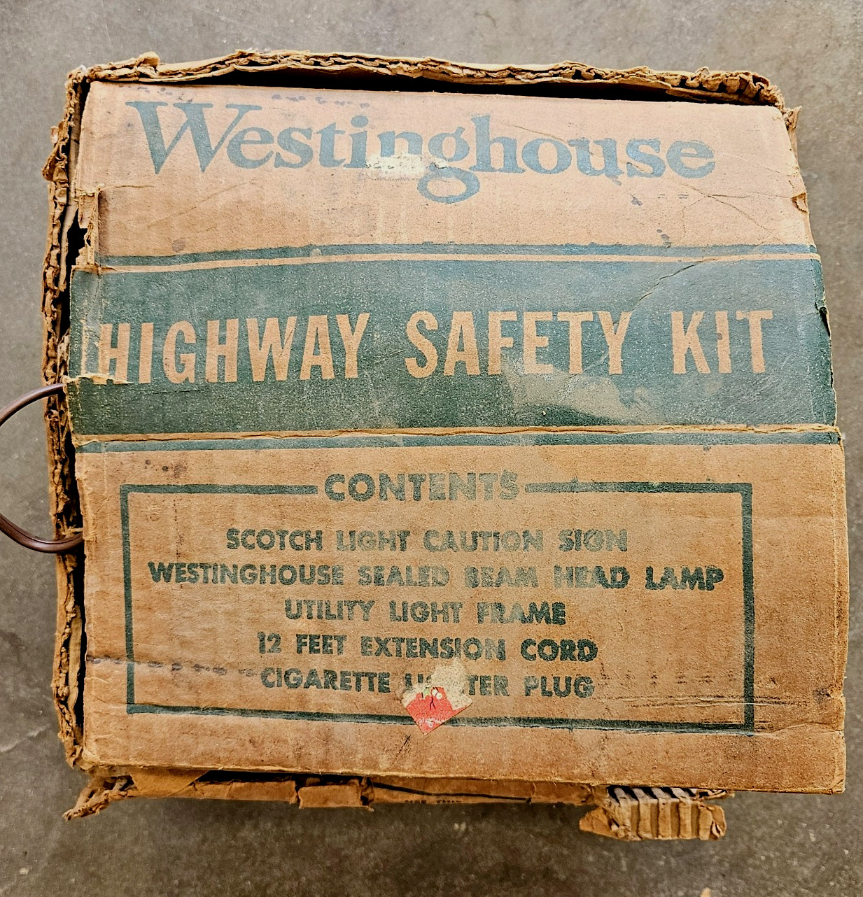 Westinghouse Highway Safety Kit 1950's Vintage Org Box