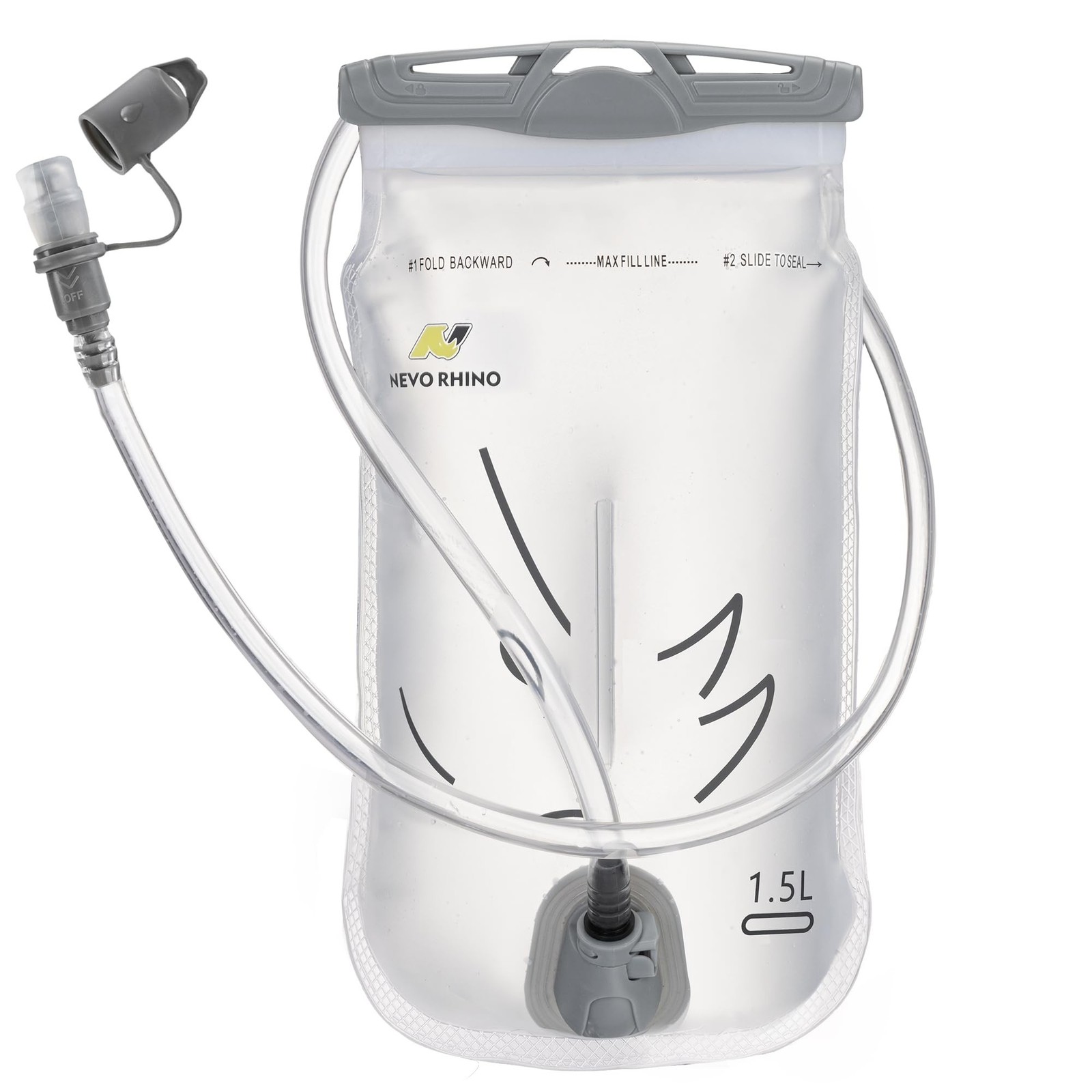 N NEVO RHINO Hydration Bladder 1.5L - 2L- 3L Leak Proof Water Reservoir | BPA...