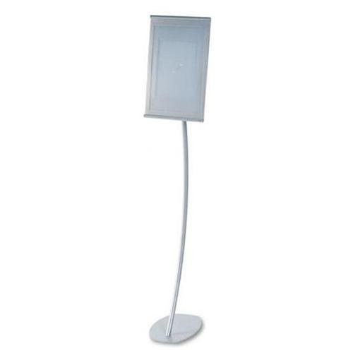Quartet QRT7922 Sign Stand 59" Tall Silver Aluminum 11x17
