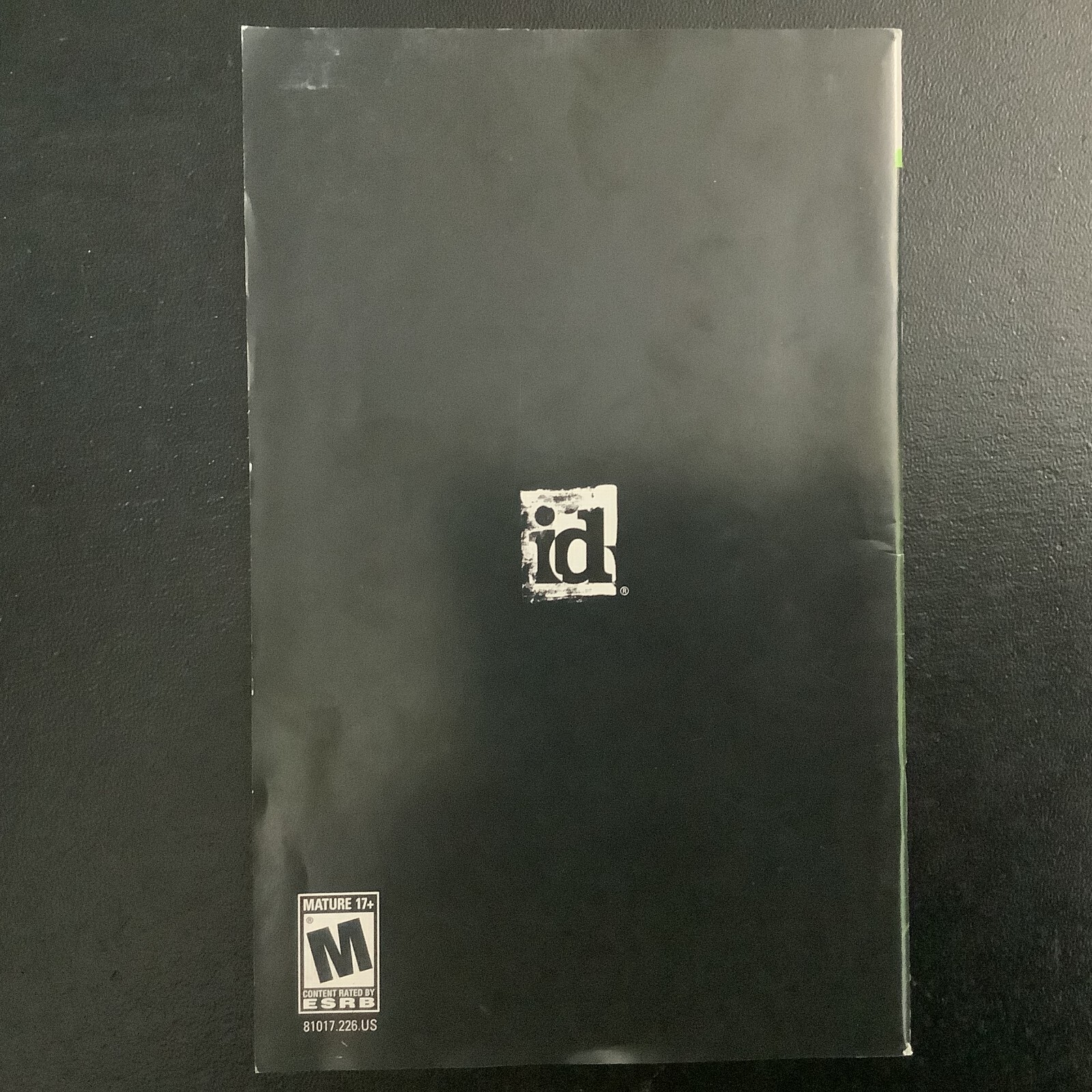 Quake 4 Microsoft Xbox 360 Instruction Manual Only