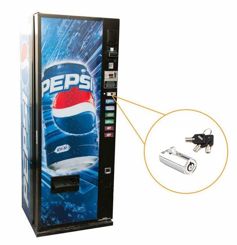 200 KEYED DIFFERENT Vending machine T Handle locks Cylinder Plug Lock Universal
