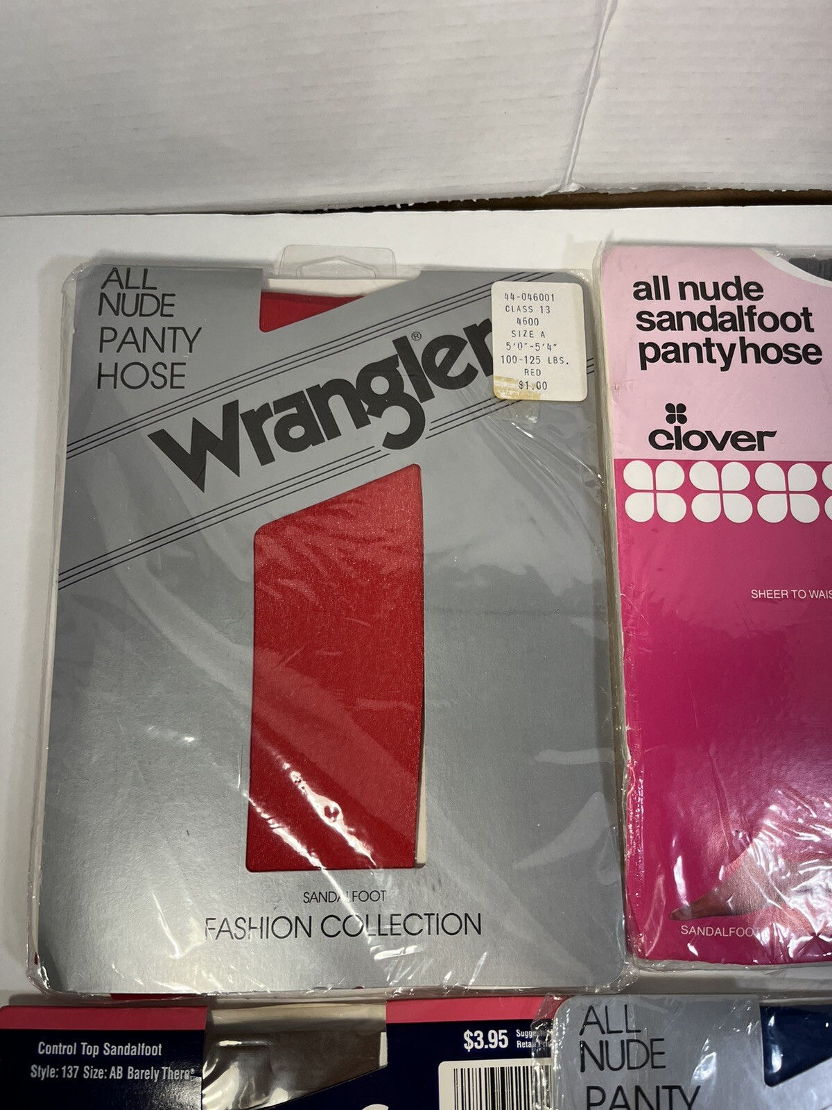 Vintage NOS 7 Pairs Size A B Small Medium Pantyhose Wrangler Silkies Hanes Too