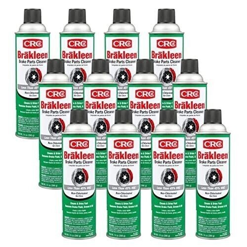 CRC 05084 Brakleen Non-Chlorinated Brake Parts Cleaner - 14 oz. Cans - 12 cans
