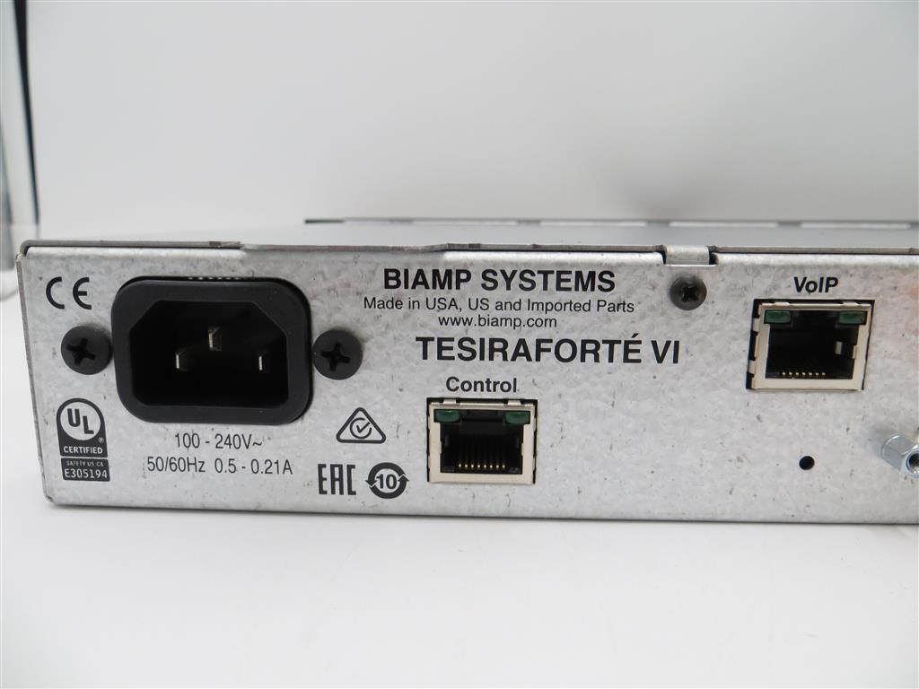 Biamp Tesira Forte VI Digital Audio Signal Processor PLEASE READ