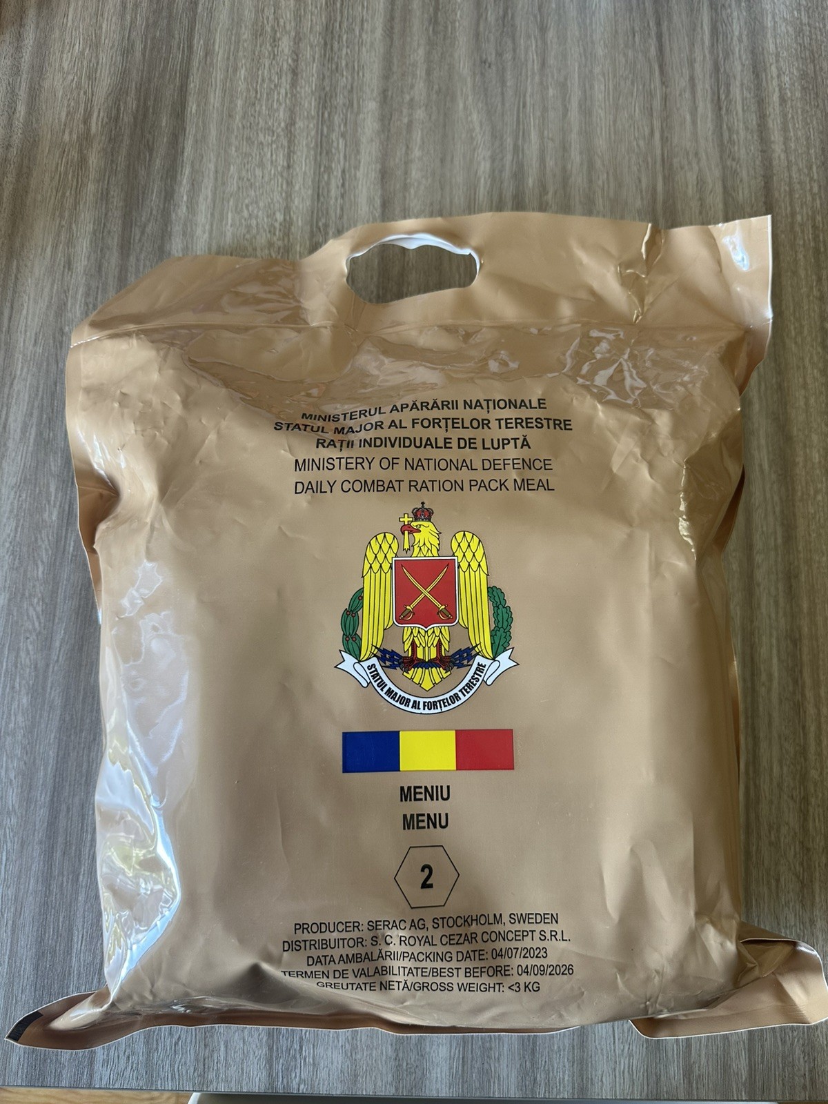 Romanian Army 24hr Ration Menu #2 In The US