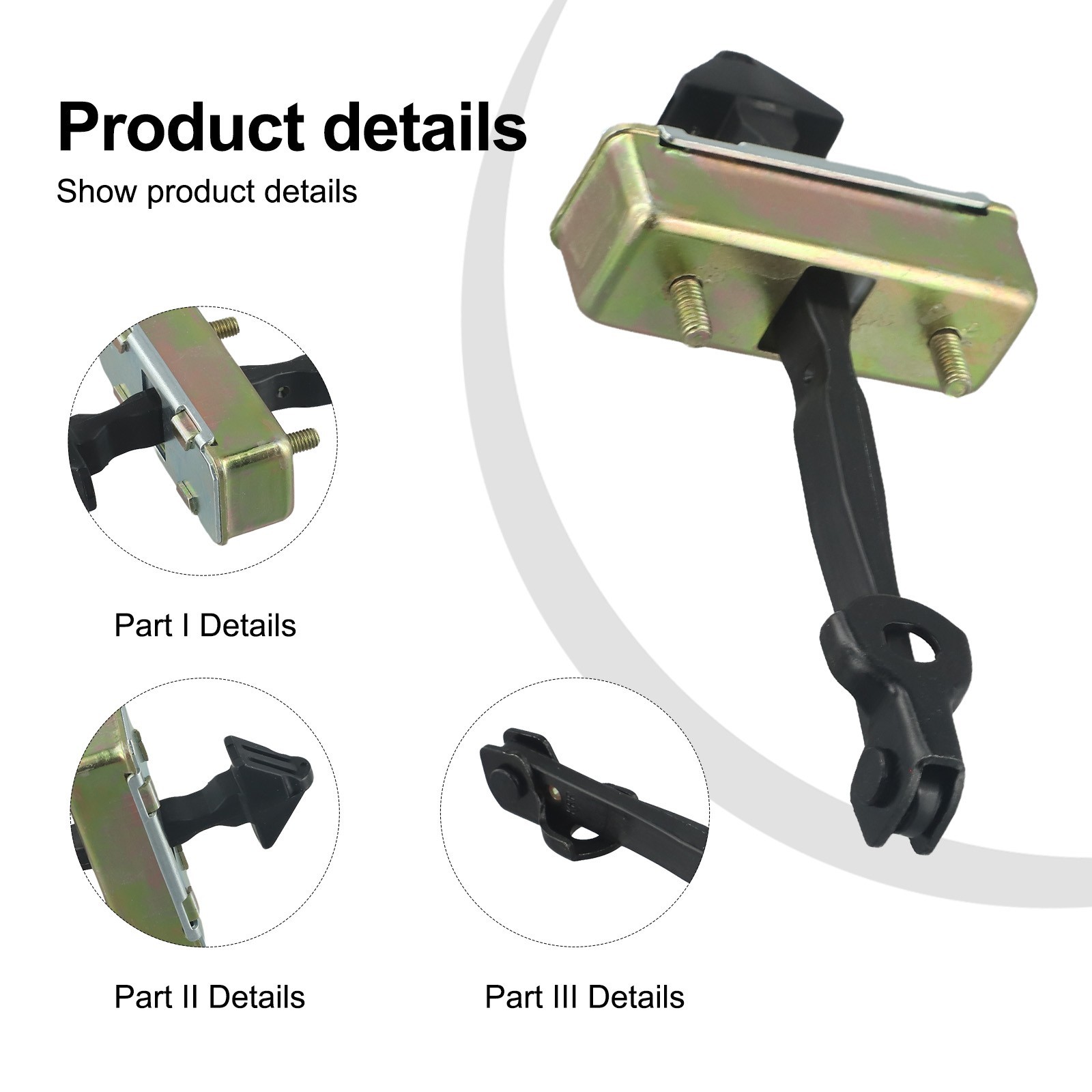 Reliable Black Front Door Check Stop Hinge Strap for Mazda CX 5 KR1158270