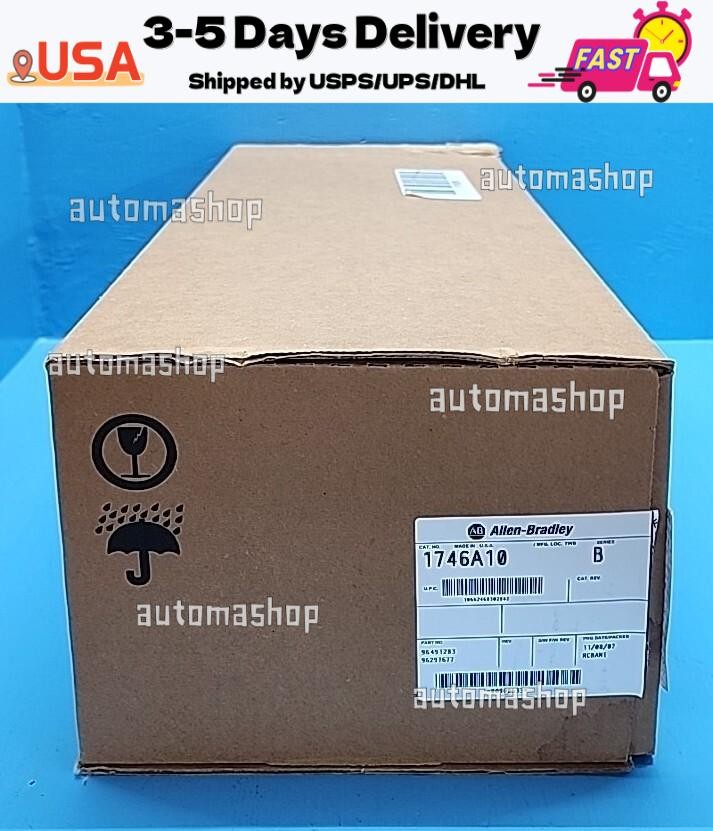 NEW Sealed ALLEN BRADLEY 1746-A10 SER. B SLC 500 10-Slot Rack