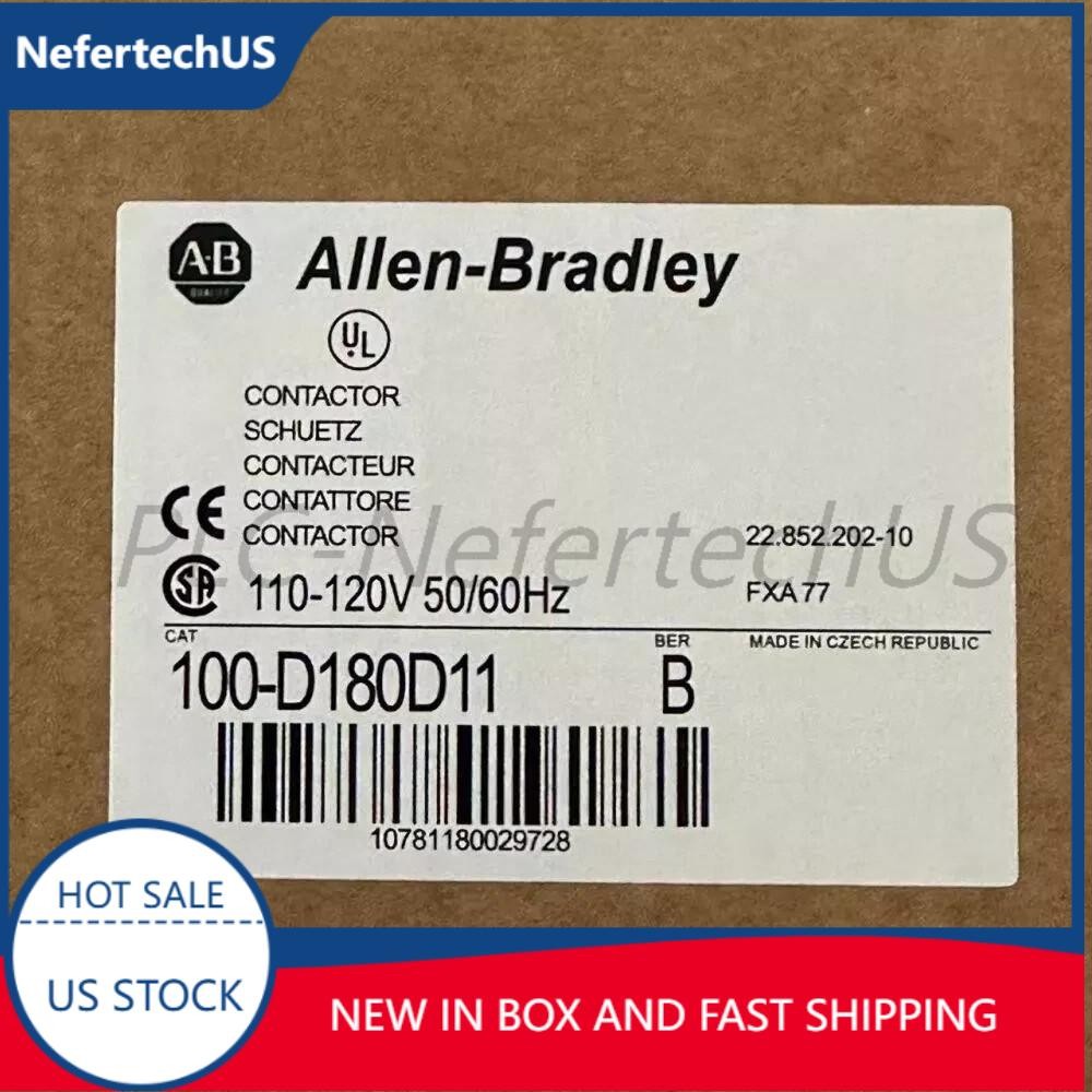 Allen-Bradley 100-D180D11 Contactor AB 100D180D11 NEW Factory Sealed US Free Tax