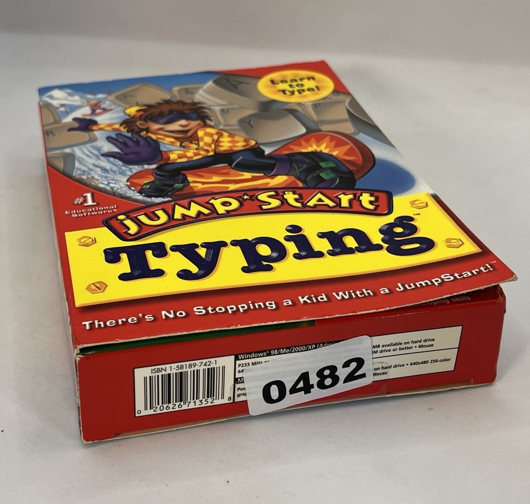 JumpStart Typing PC CD-ROM Vintage Sealed Kids Educational Software