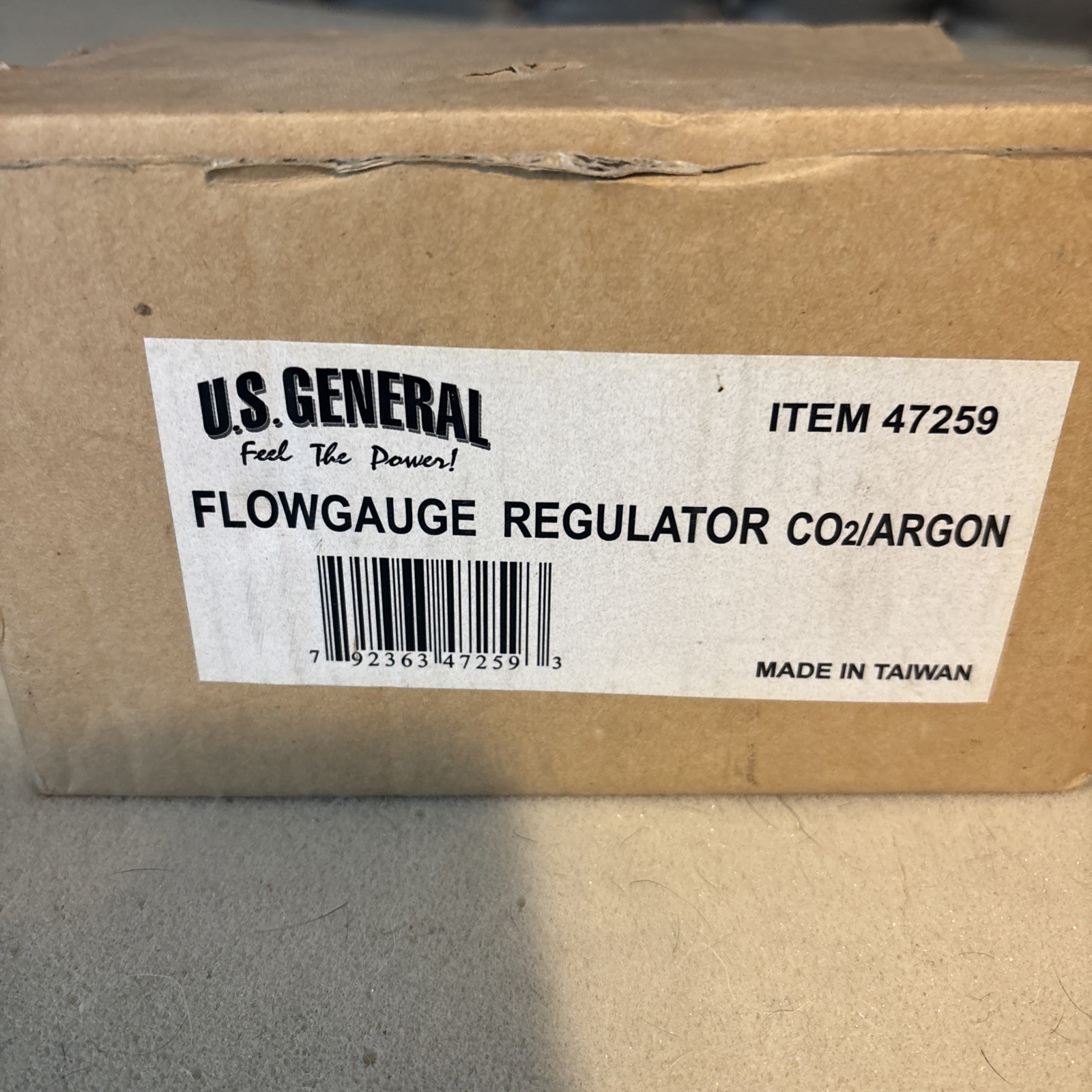 Harbor Freight Item 47259 – US General Flow Guage Regulator Co2 and Argon