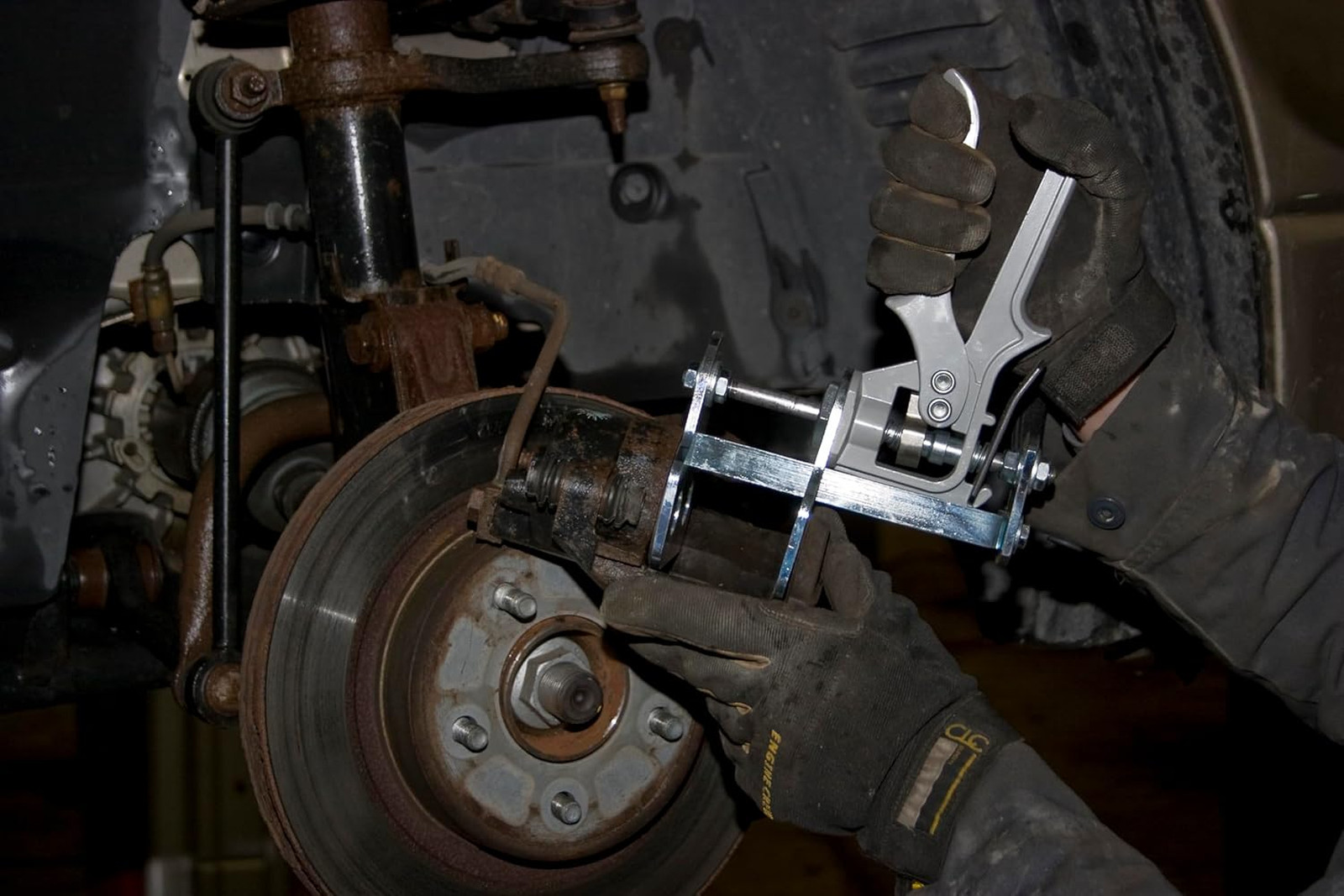 Brake Pad Spreader Tool Quad Piston Disc Brake Piston Compression Caliper Pad