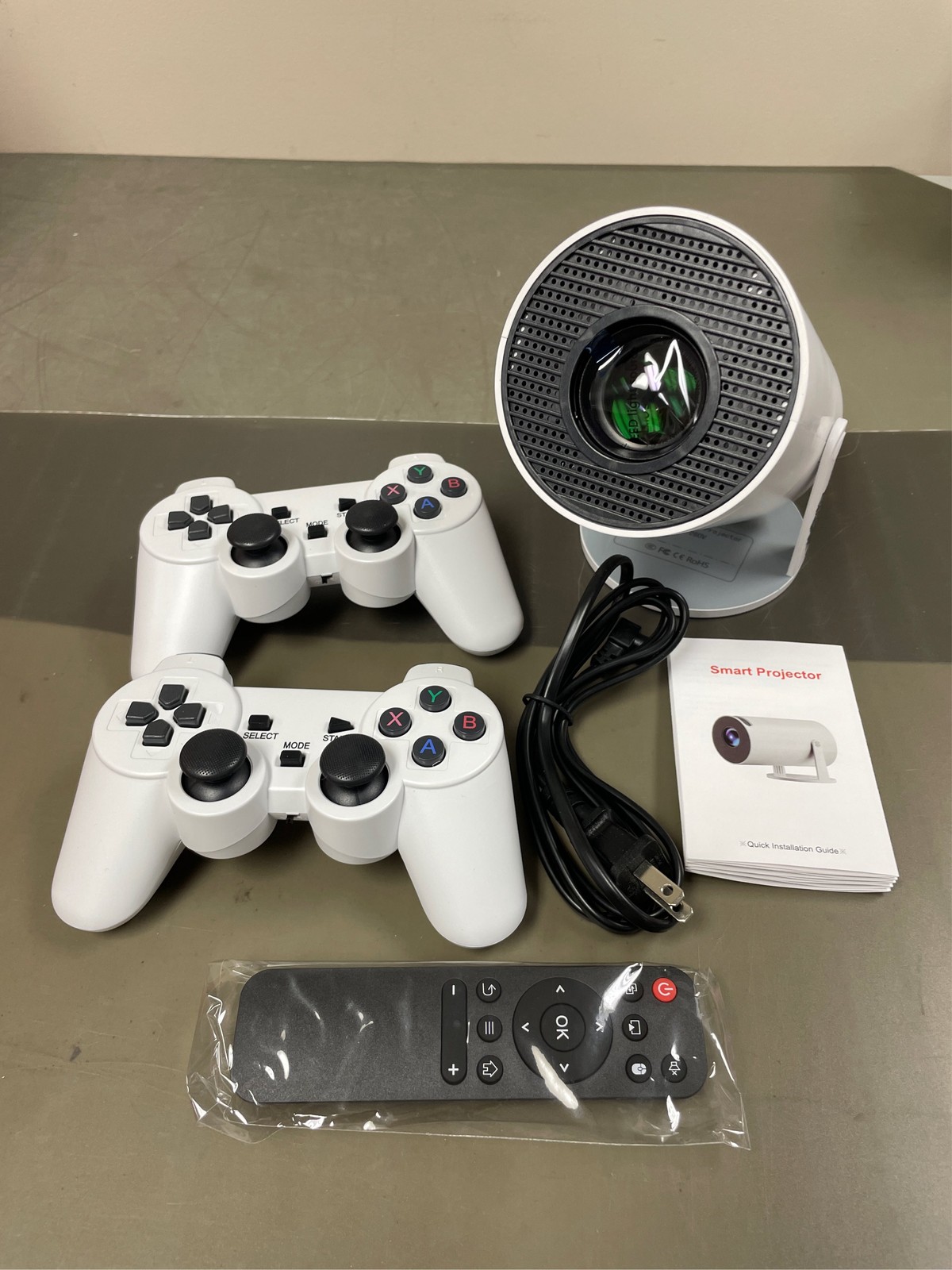 X10 Plus 4K Retro Game Projector, Home Retro Video Game Console with 2 Wireless