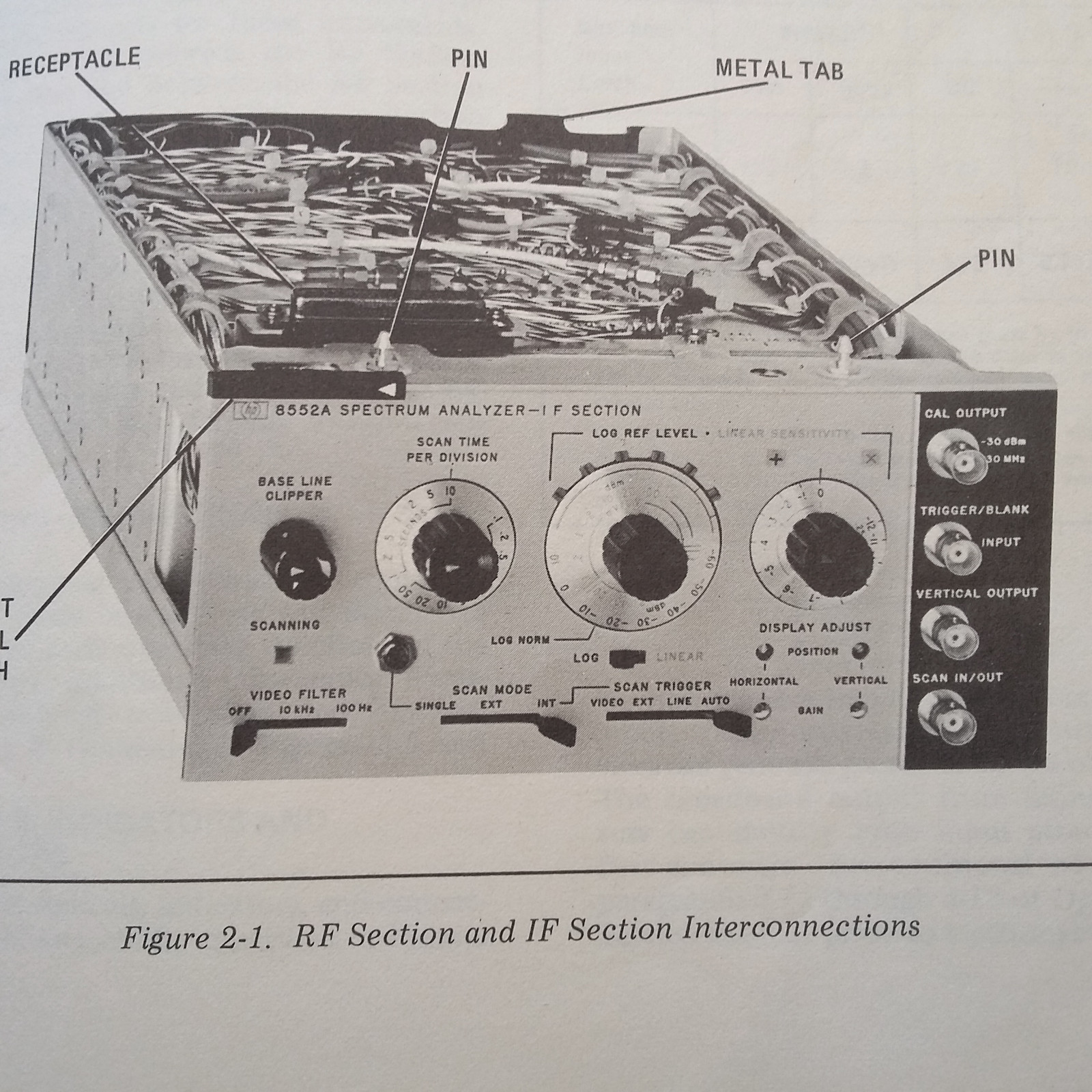 HP Hewlett Packard 8555A Spectrum Analyzer RF Operator & Service Manual