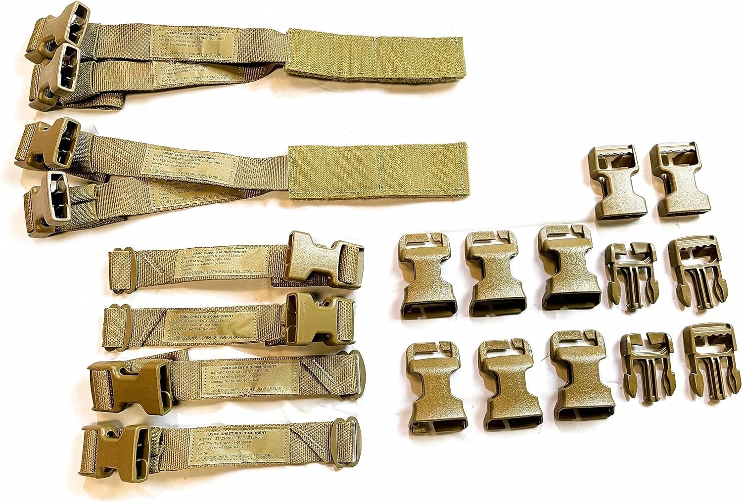 USMC Ibiley Chest Rig Tap Vest Buckle Repair Kit 8465-01-613-1250 Coyote NIB