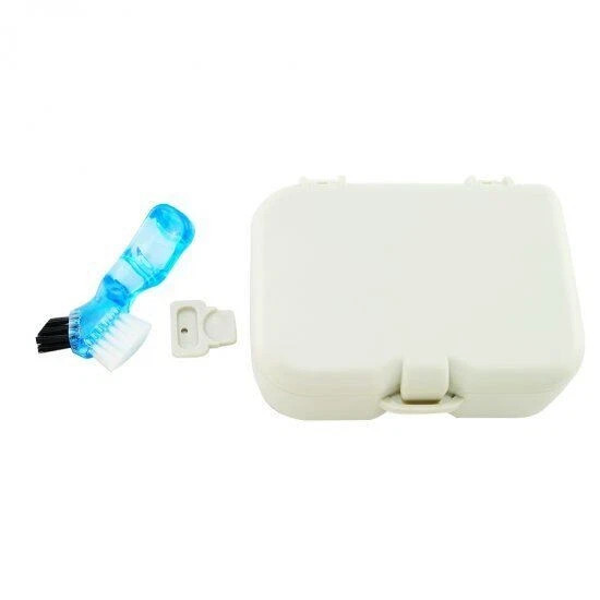 1Set Dental Storage Box Case Cleaning With Mirror And Clean Brush Container Tool