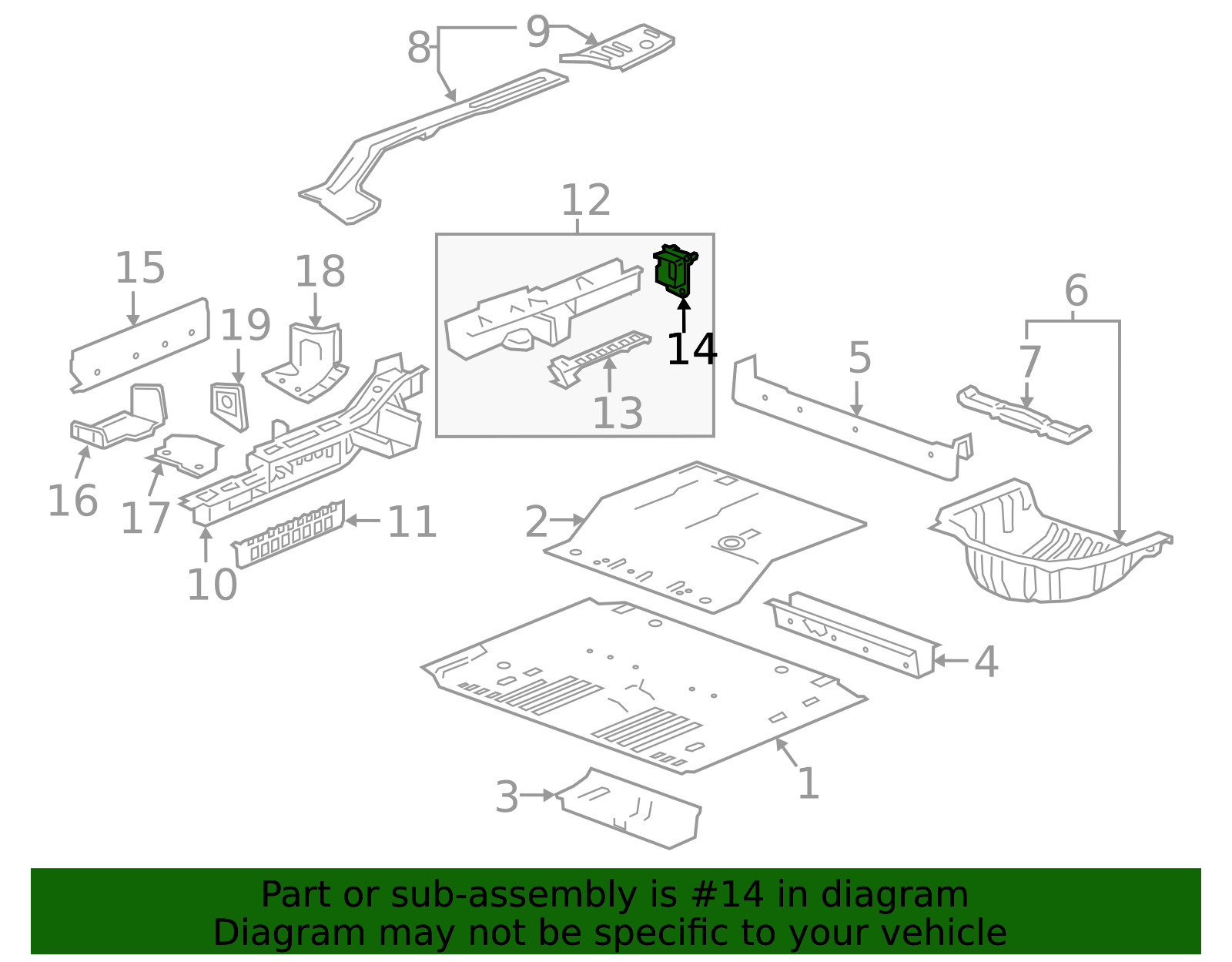 Genuine GM Rail End 84510130