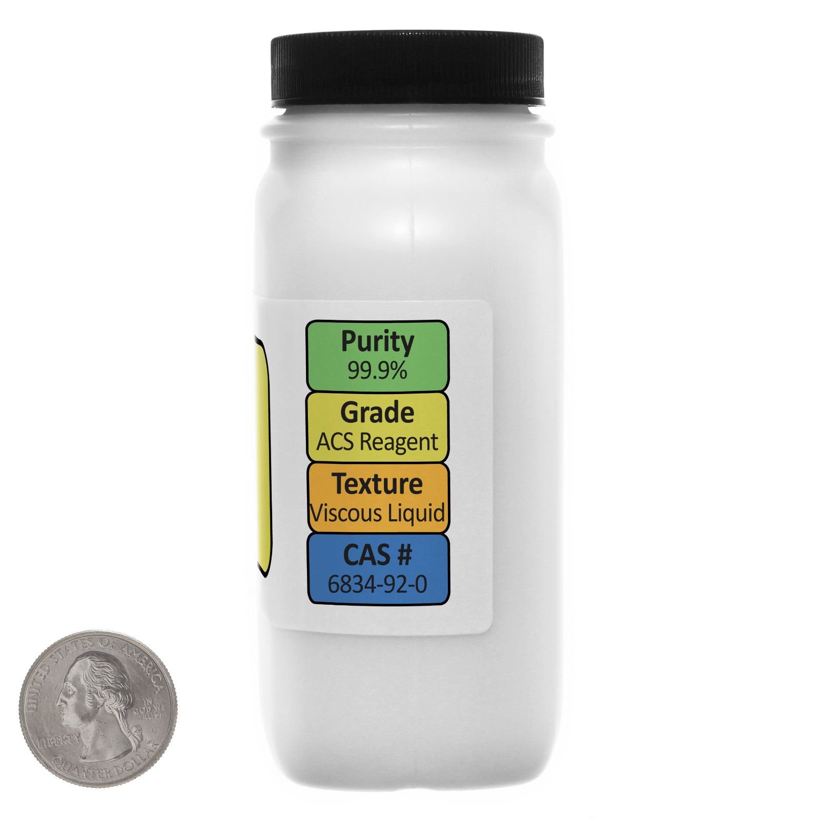 Sodium Silicate [41% Solution] ACS Grade 24 Oz in Three Space-Saver Bottles USA