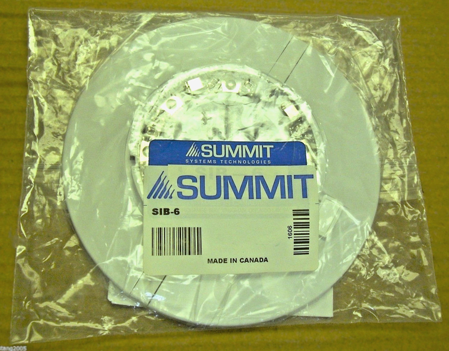 NEW SUMMIT / MIRCOM SIB-6 EZ-FIT 6 INCH SMOKE & FIRE DETECTOR SURFACE BASE SIB6