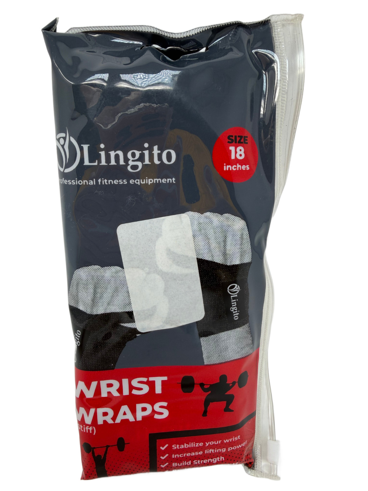 Lingito Wrist Wraps 18 inches - Heavy Duty Elastic Support