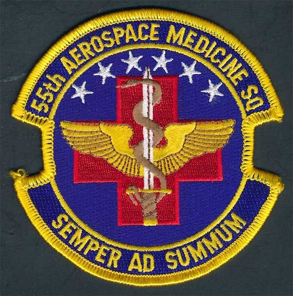 55th Aerospace Medicine SQ Semper Ad Summum Iron-on Patch