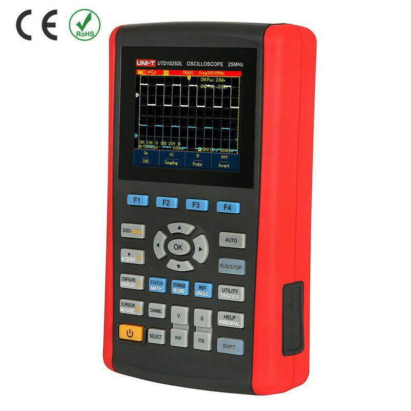 UNI-T UTD1025DL Handheld Digital Oscilloscope Trigger types: Edge, Pulse, Vid ✦K