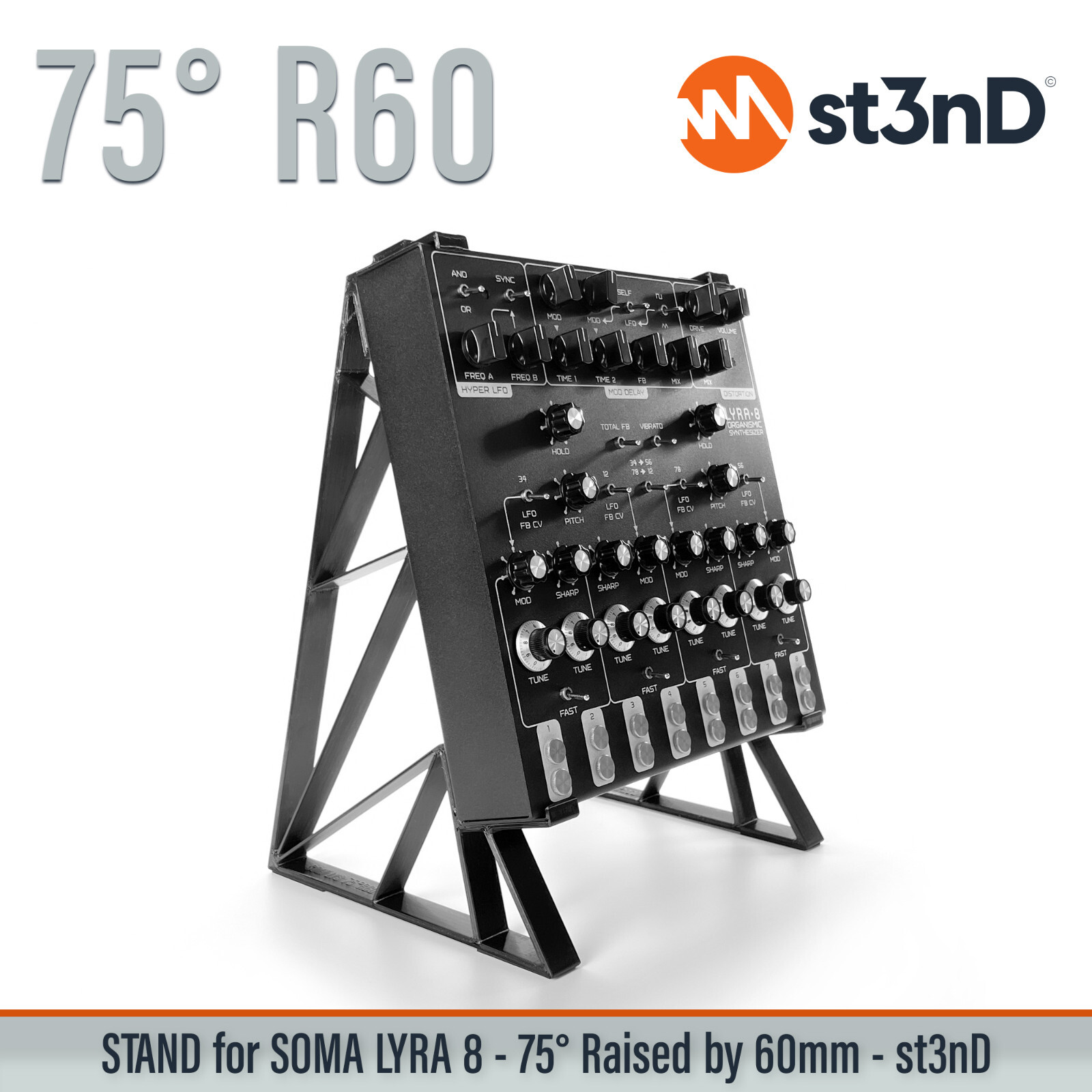 STAND for SOMA LYRA-8 - 75° - Raised (by 60mm)