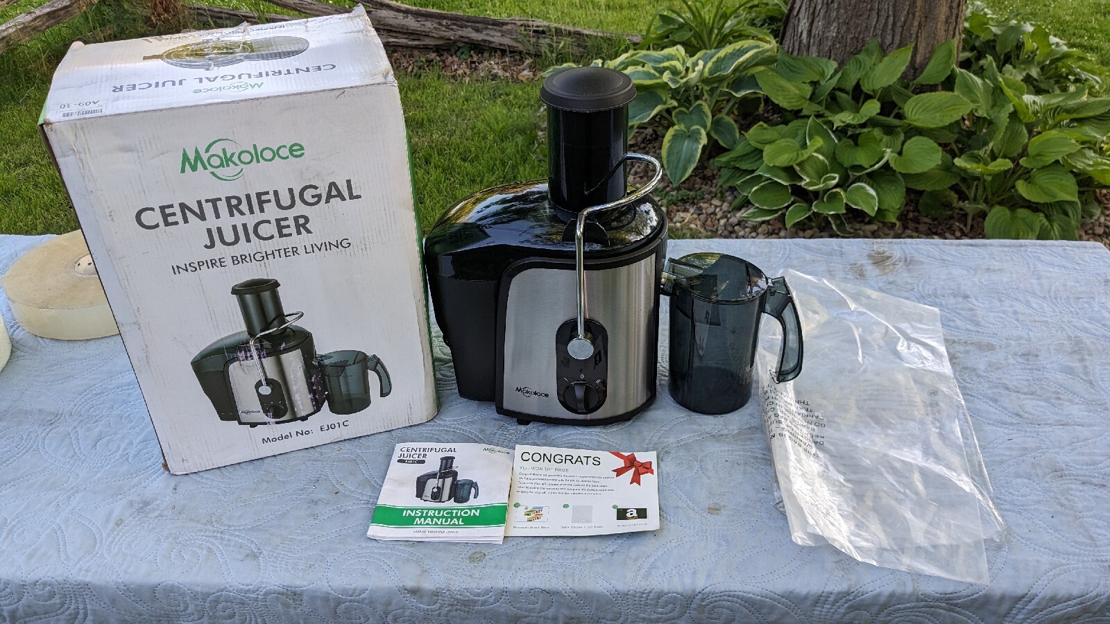 Makoloce Centrifugal Juicer New Open Box Model: EJ01C