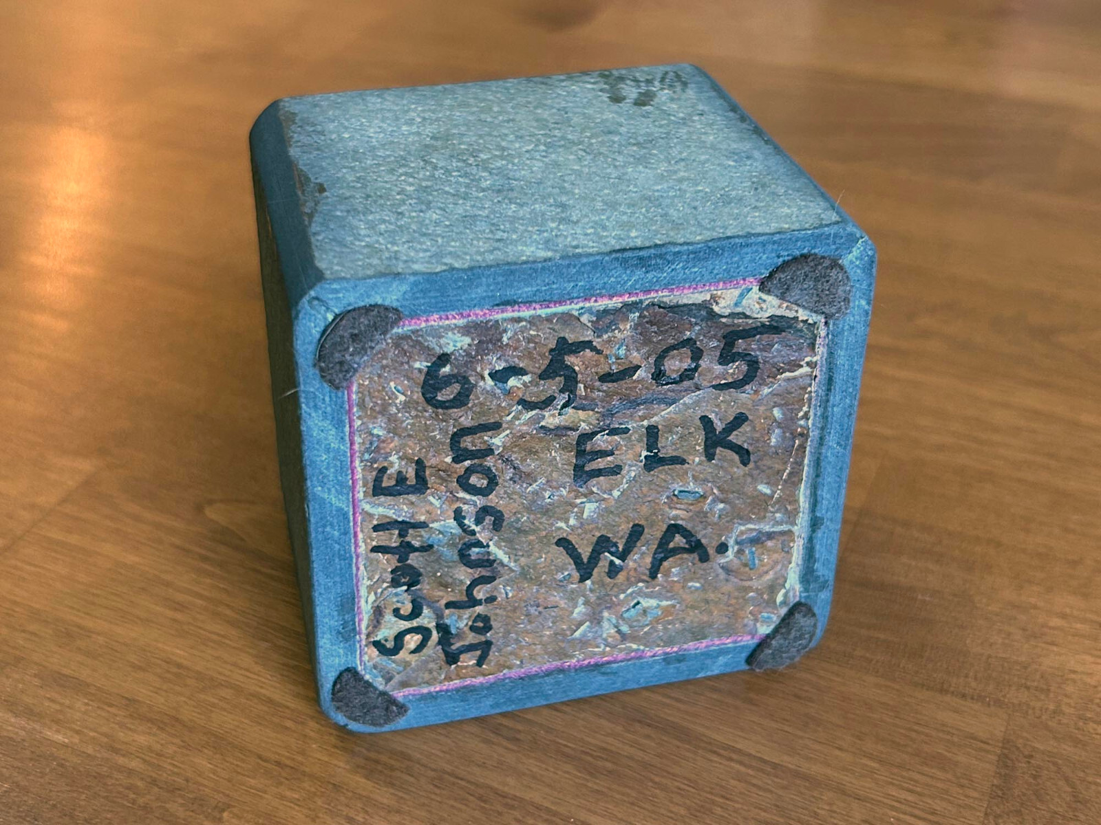 Decorative Basalt Keepsake/Trinket Box - 3"x3"x3"