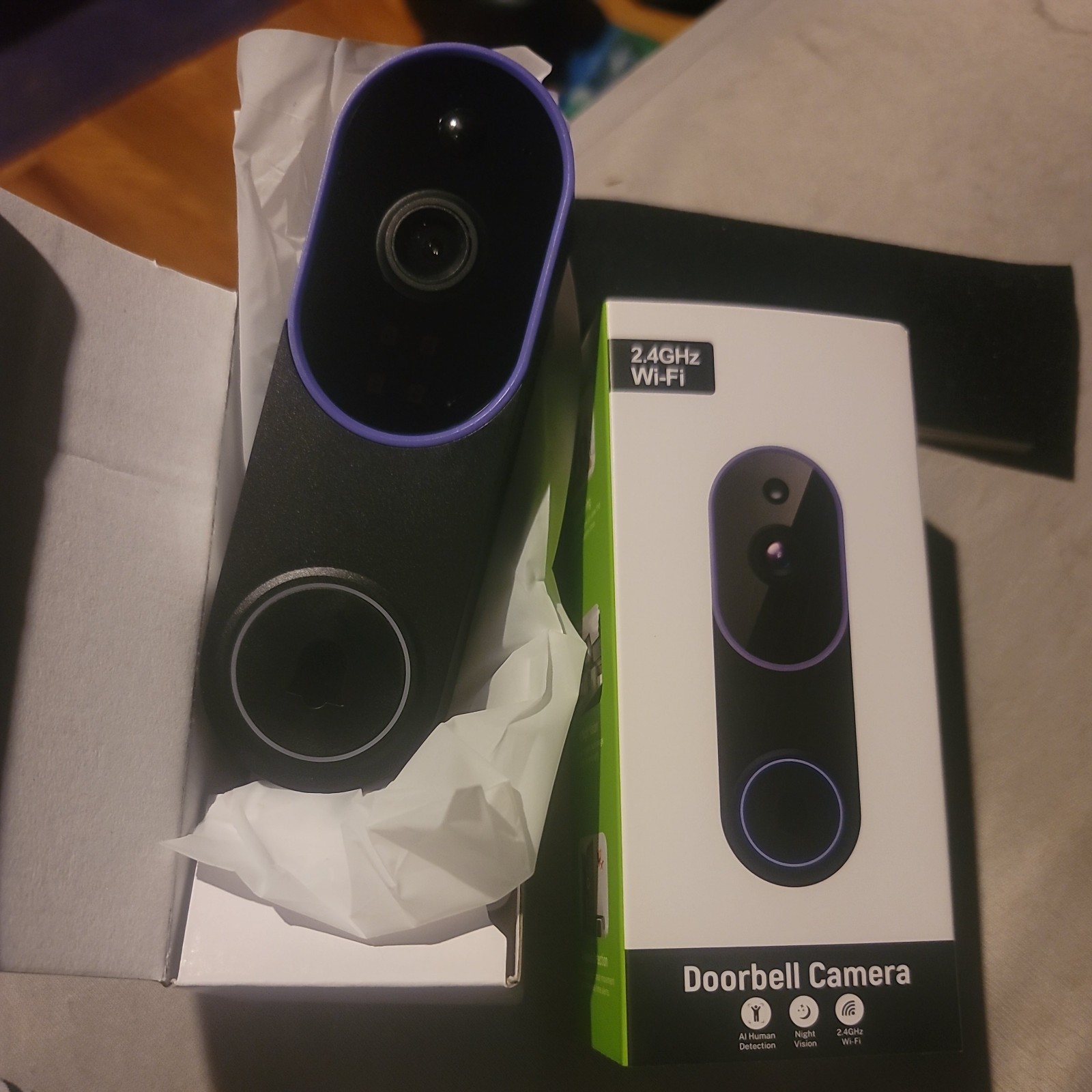 Wireless Smart 2.4 GHz Wi-Fi Doorbell Camera