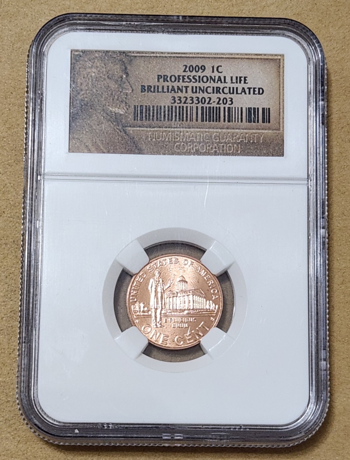 U.S.A. 🇺🇸 ONE CENT COIN 2009 (NGC / BRILLIANT UNCIRCULATED / COMMEMORATIVE)