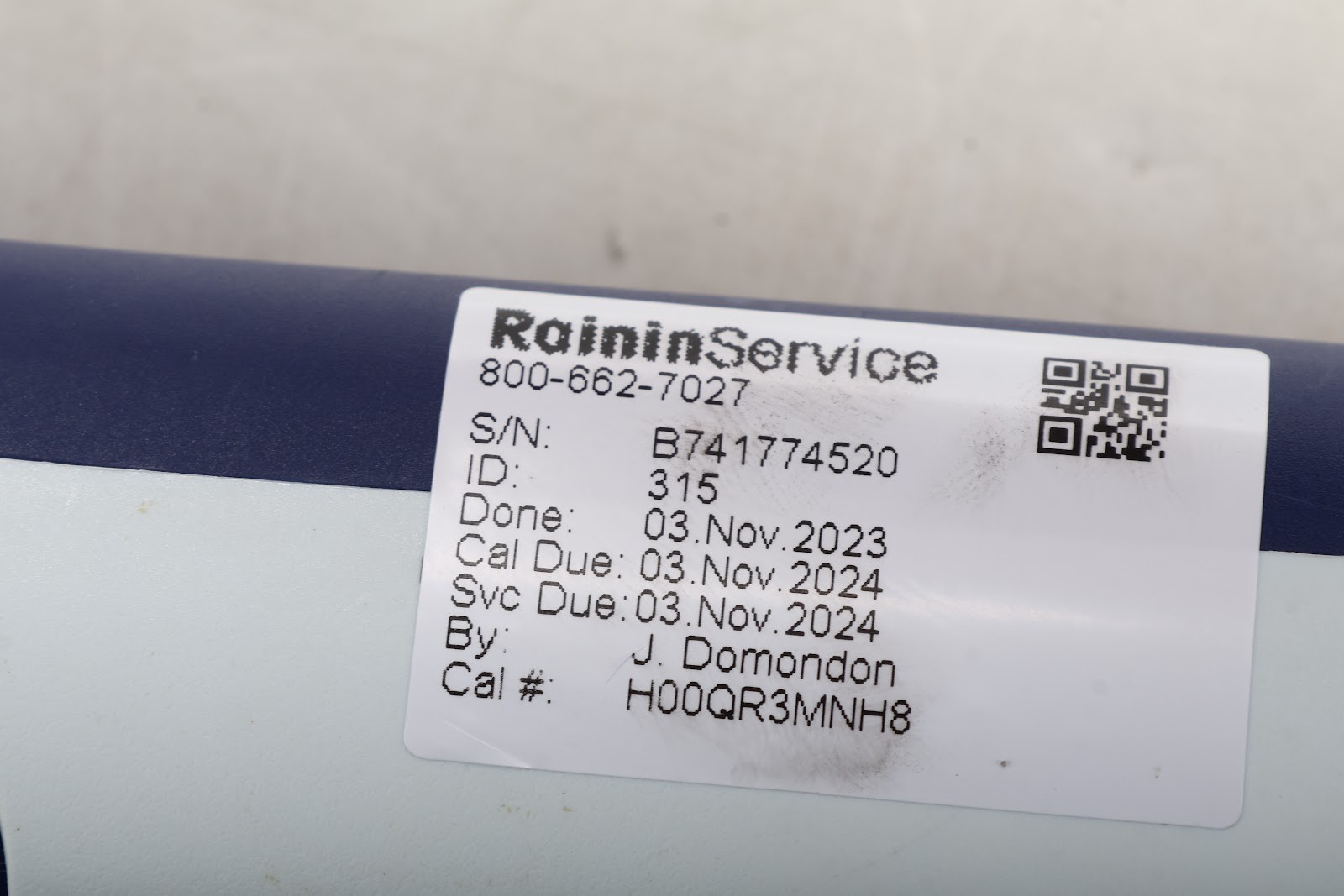 Rainin L-5000 XLS 500ul-5mL Pipette