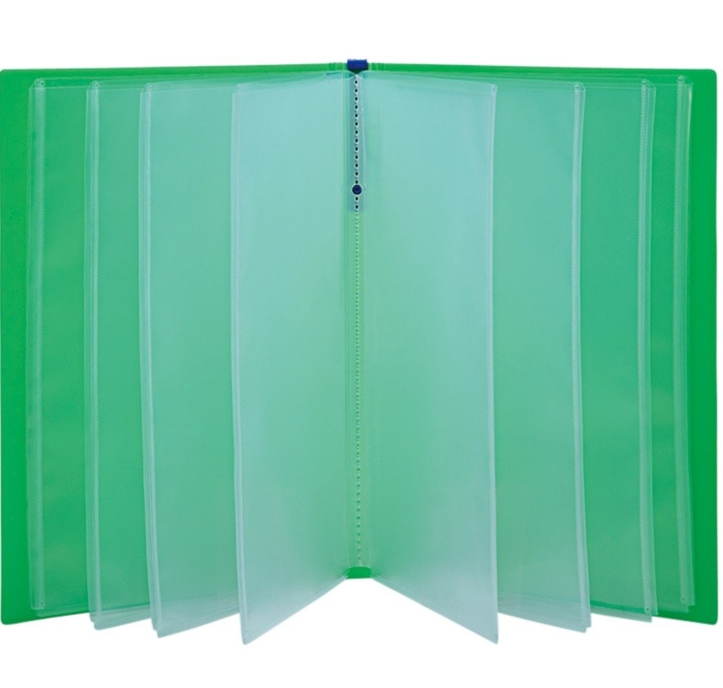 Toe Clear File Tuffle 8152T Transparent A4 20 Pockets Document Organizer