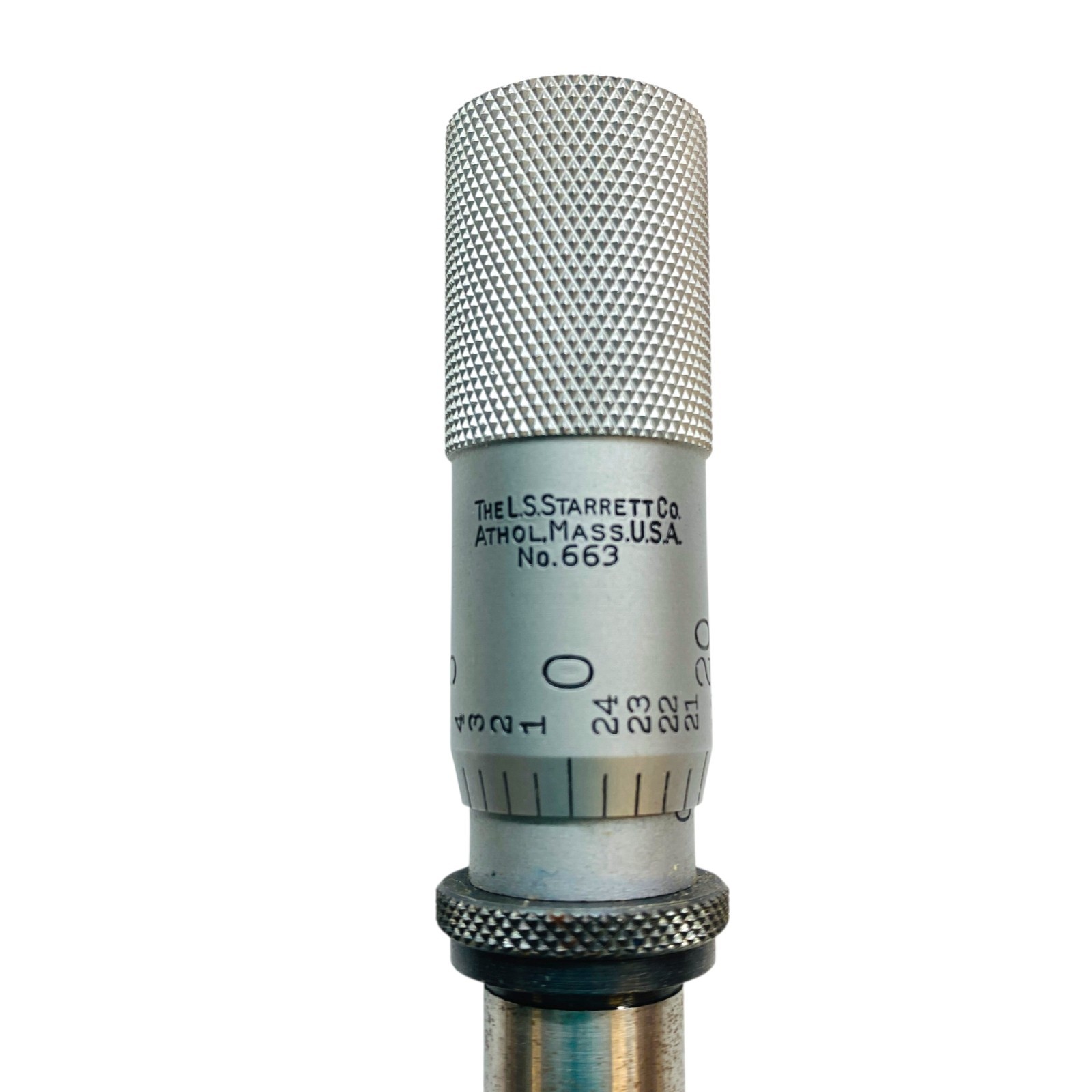 Starrett No. 663 Micrometer Head Precision Optical Stage Drive Spindle