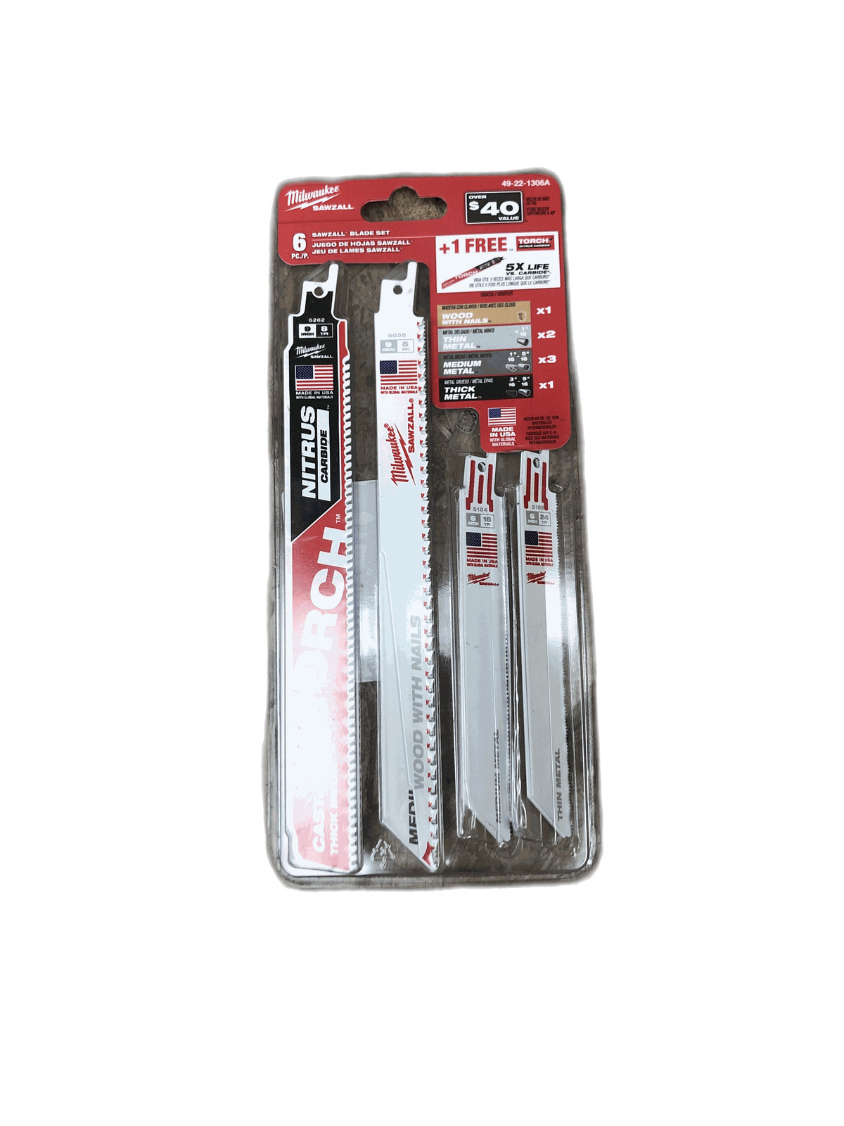 Milwaukee SAWZALL General Purpose Reciprocating Blade Set (6-Piece)