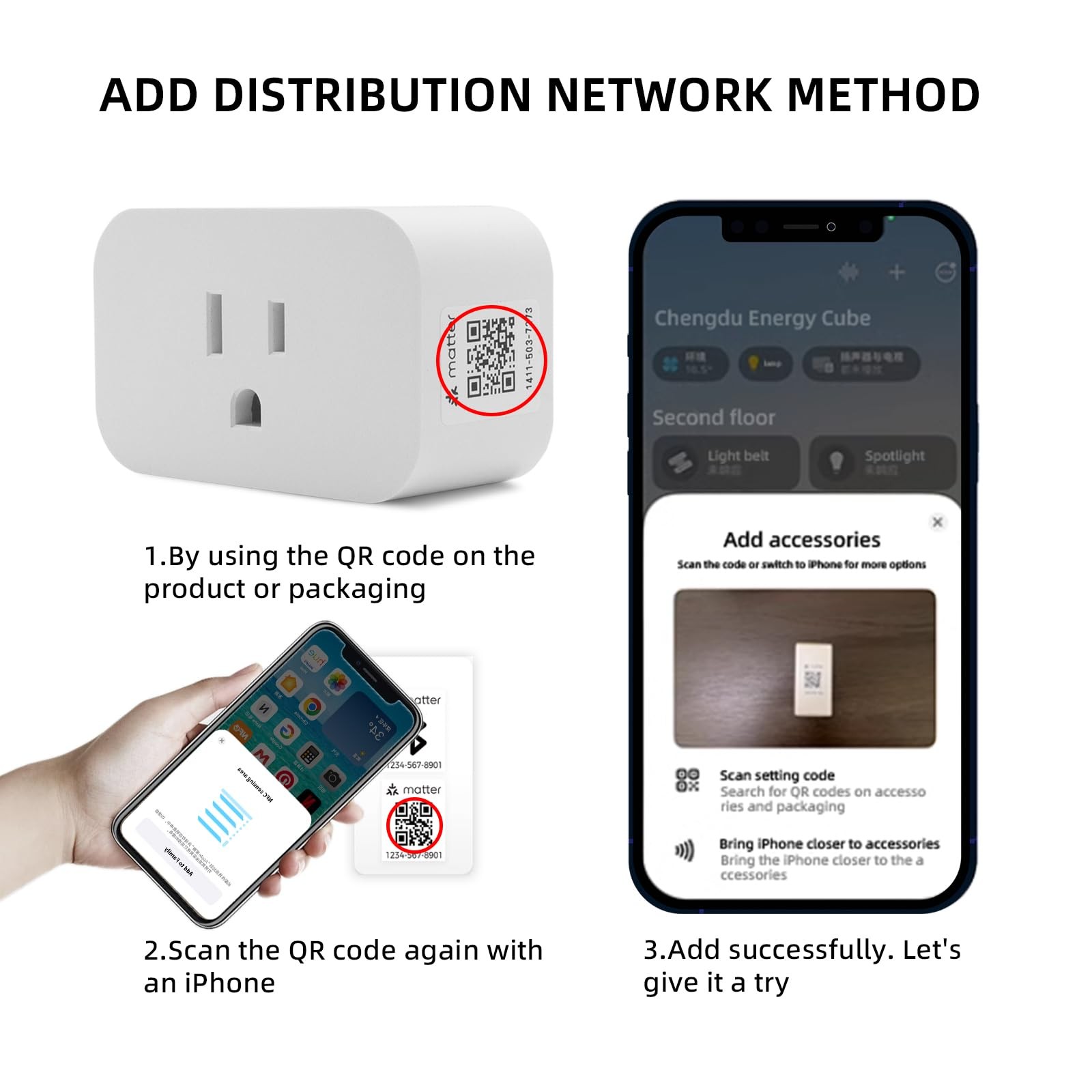 Matter Over Thread Plug, App and Voice Control Mini Outlet 15A/1800W (1)